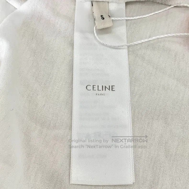 Celine Celine White Logo Print Cotton T. Size US S / EU 44-46 / 1 - 7 Thumbnail