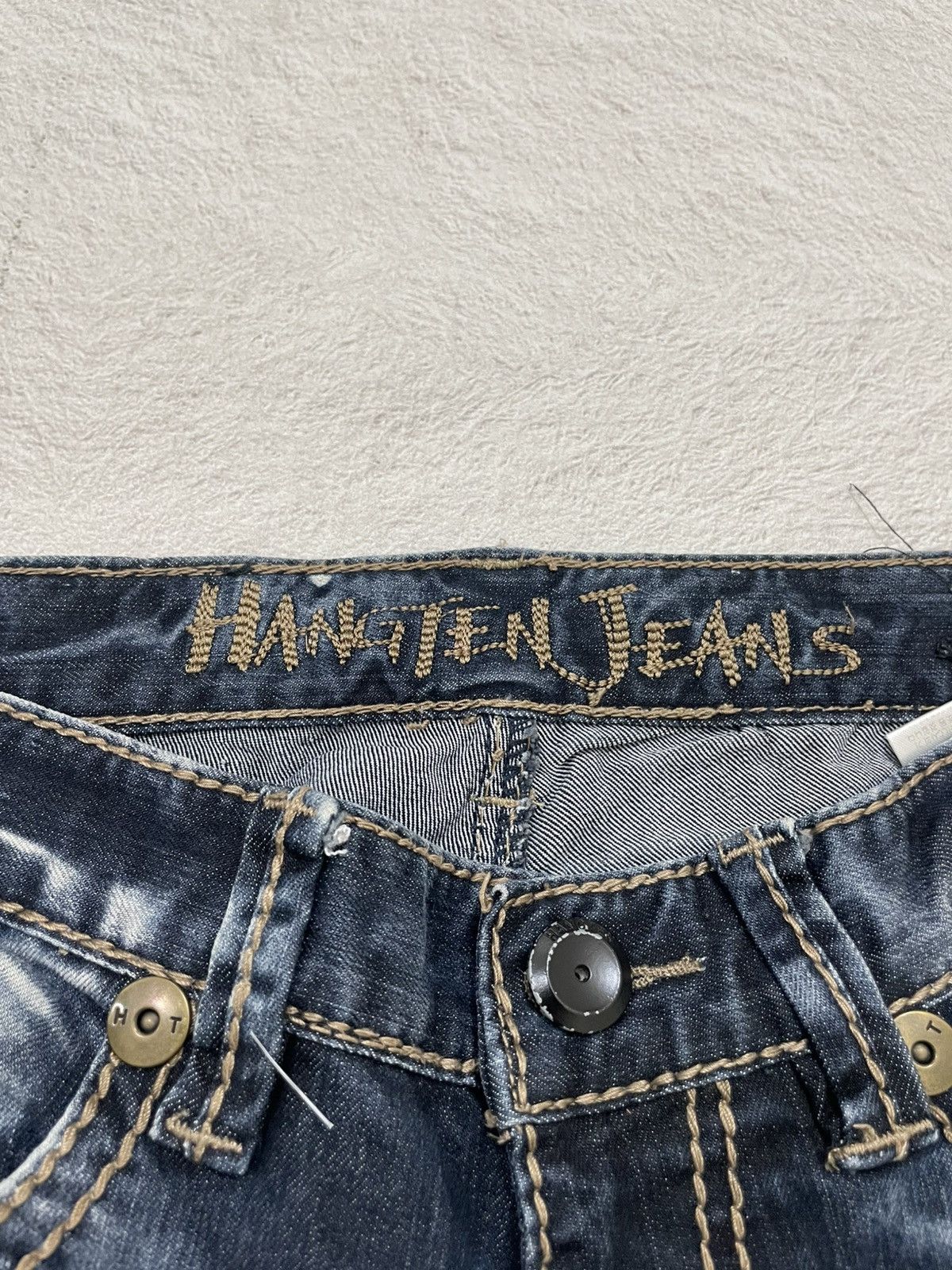 Hysteric Glamour 2000s Vintage Acid Washed Hangten Fading Denim Y2K Size US 29 - 4 Thumbnail