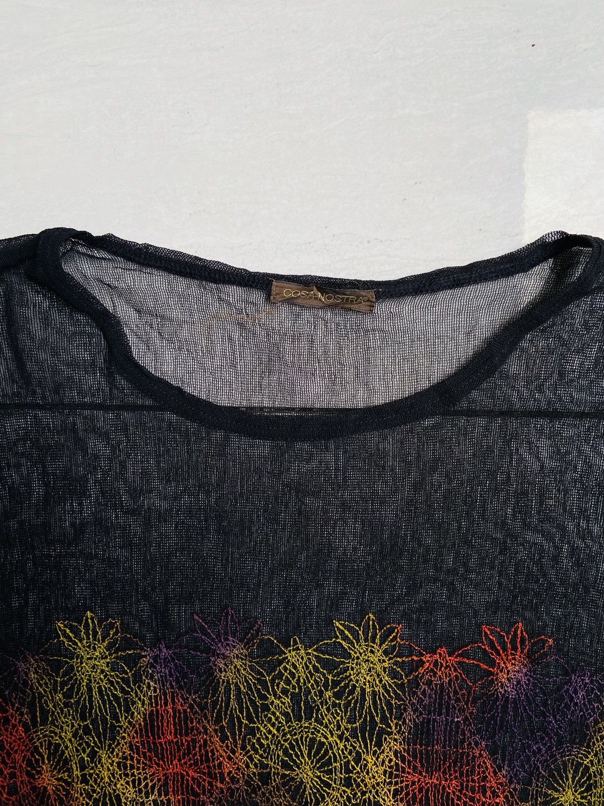 Other COSA-NOSTRA Black Mesh Long Sleeve T-Shirt Size US M / EU 48-50 / 2 - 3 Thumbnail