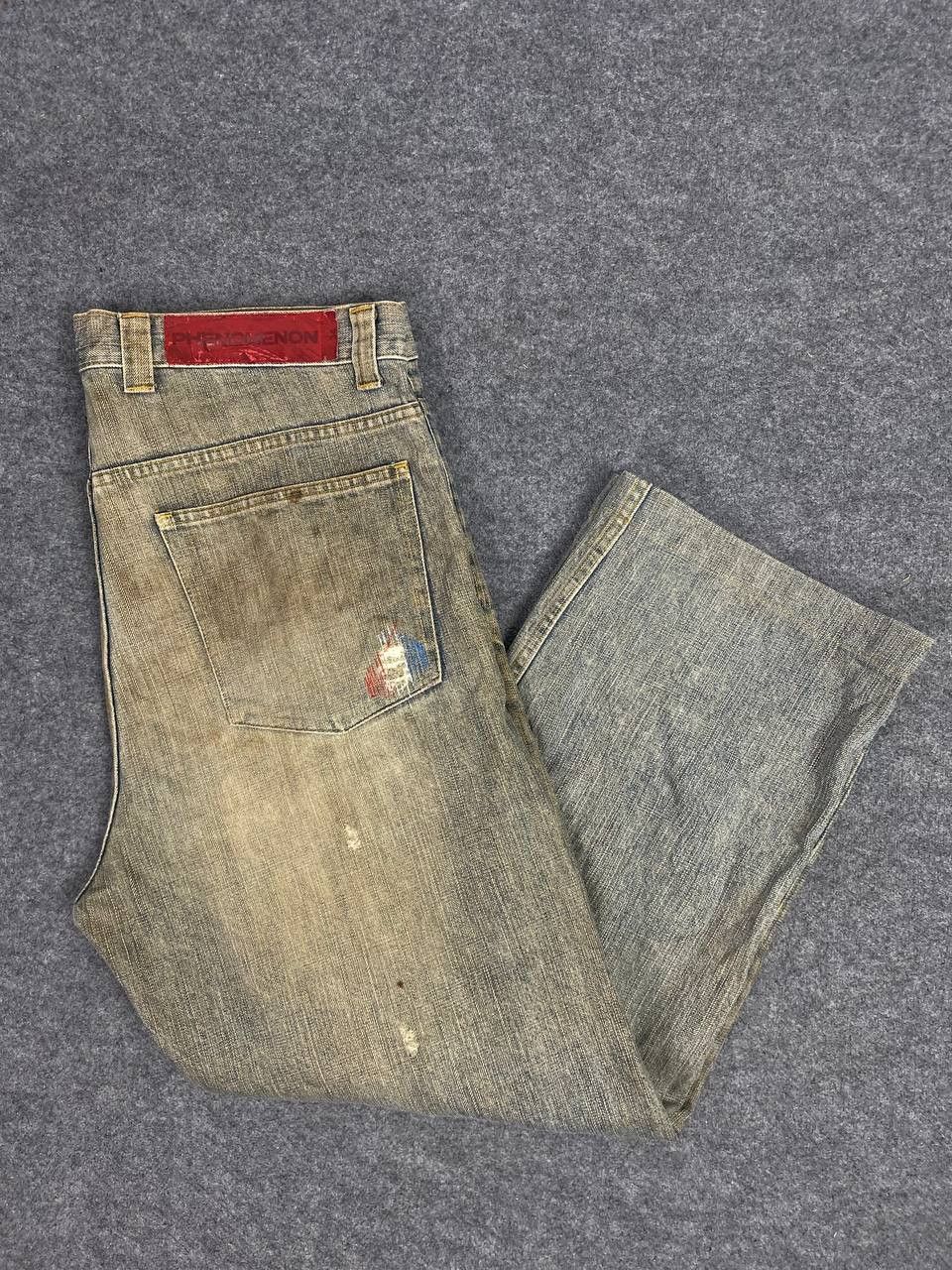 image of Distressed Denim x Phenomenon s Distressed Rusty Denim, Men's (Size 38)