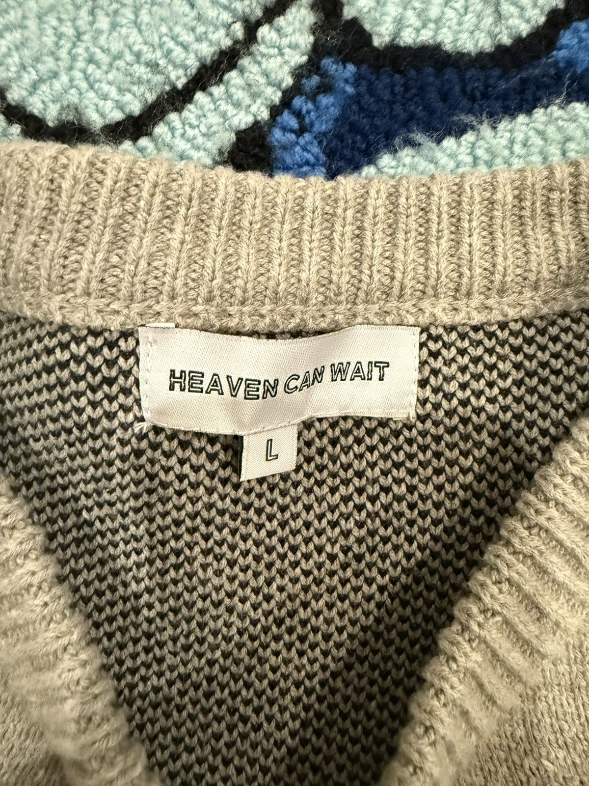 Other Heaven Can Wait - Auto Knit Jacquard Knit Sweater Size US L / EU 52-54 / 3 - 3 Thumbnail