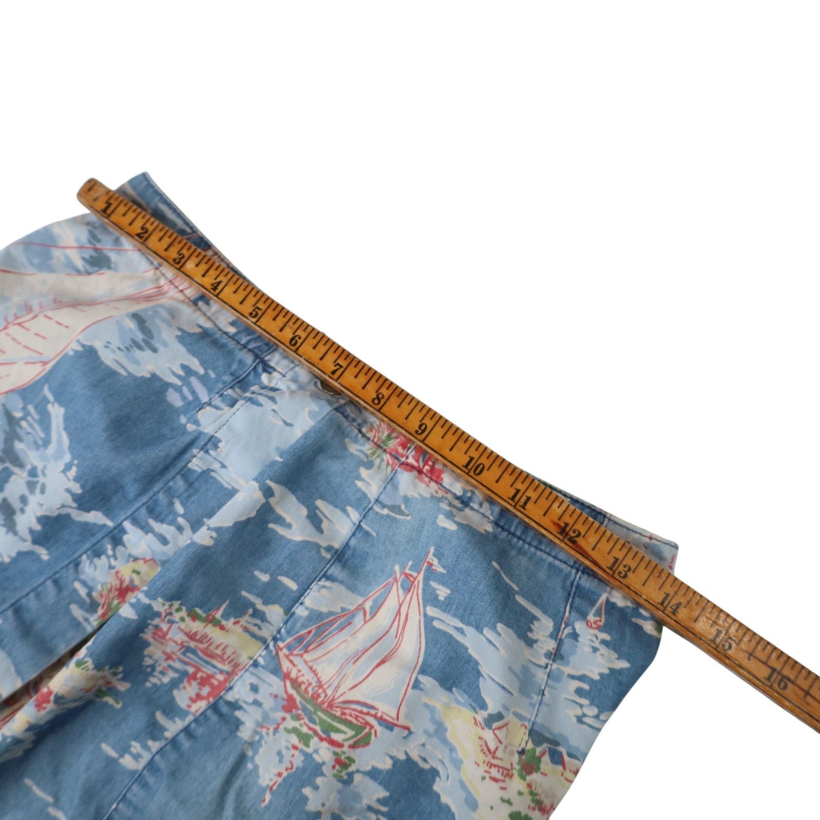 Liz Claiborne × Vintage Vintage Liz Claiborne Tropical Sailing Print Skort Size 28" / US 6 / IT 42 - 7 Thumbnail