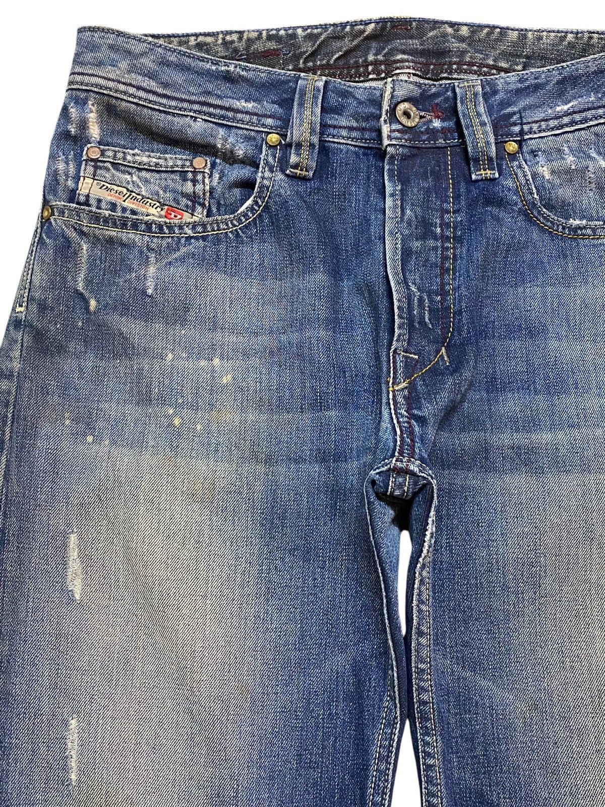 Diesel Black Gold Vintage Diesel Acid Wash Enough Baggy Distressed Jeans Size US 32 / EU 48 - 7 Thumbnail