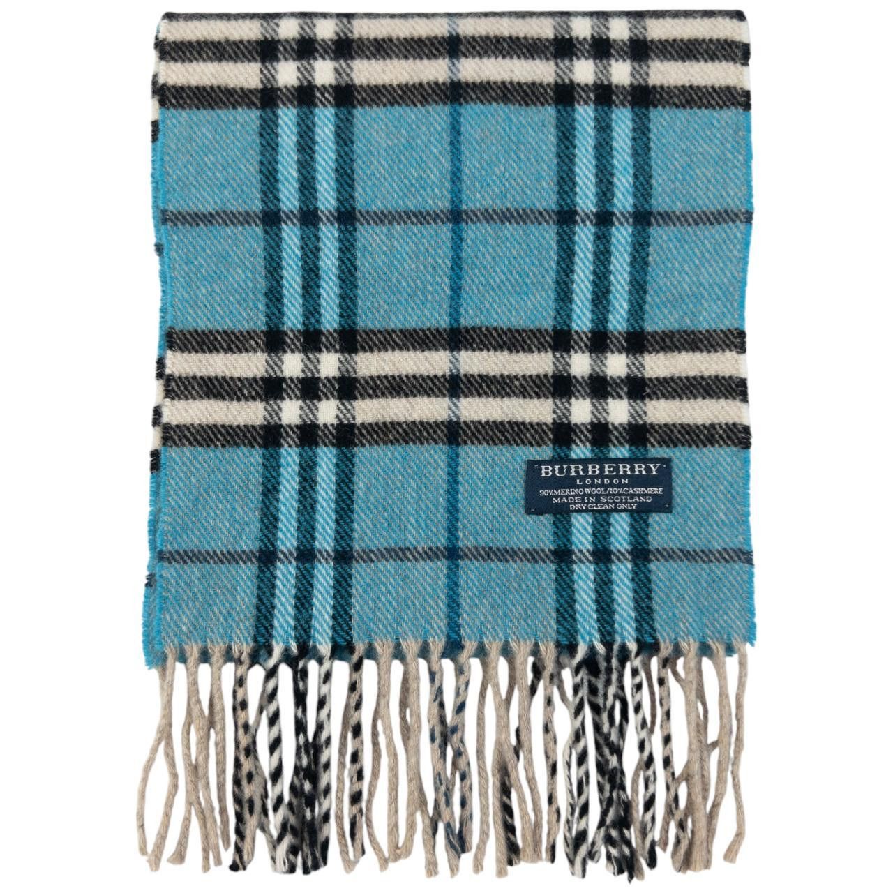 Burberry Vintage Burberry Nova Check Cashmere Tassel Scarf Size ONE SIZE - 2 Thumbnail