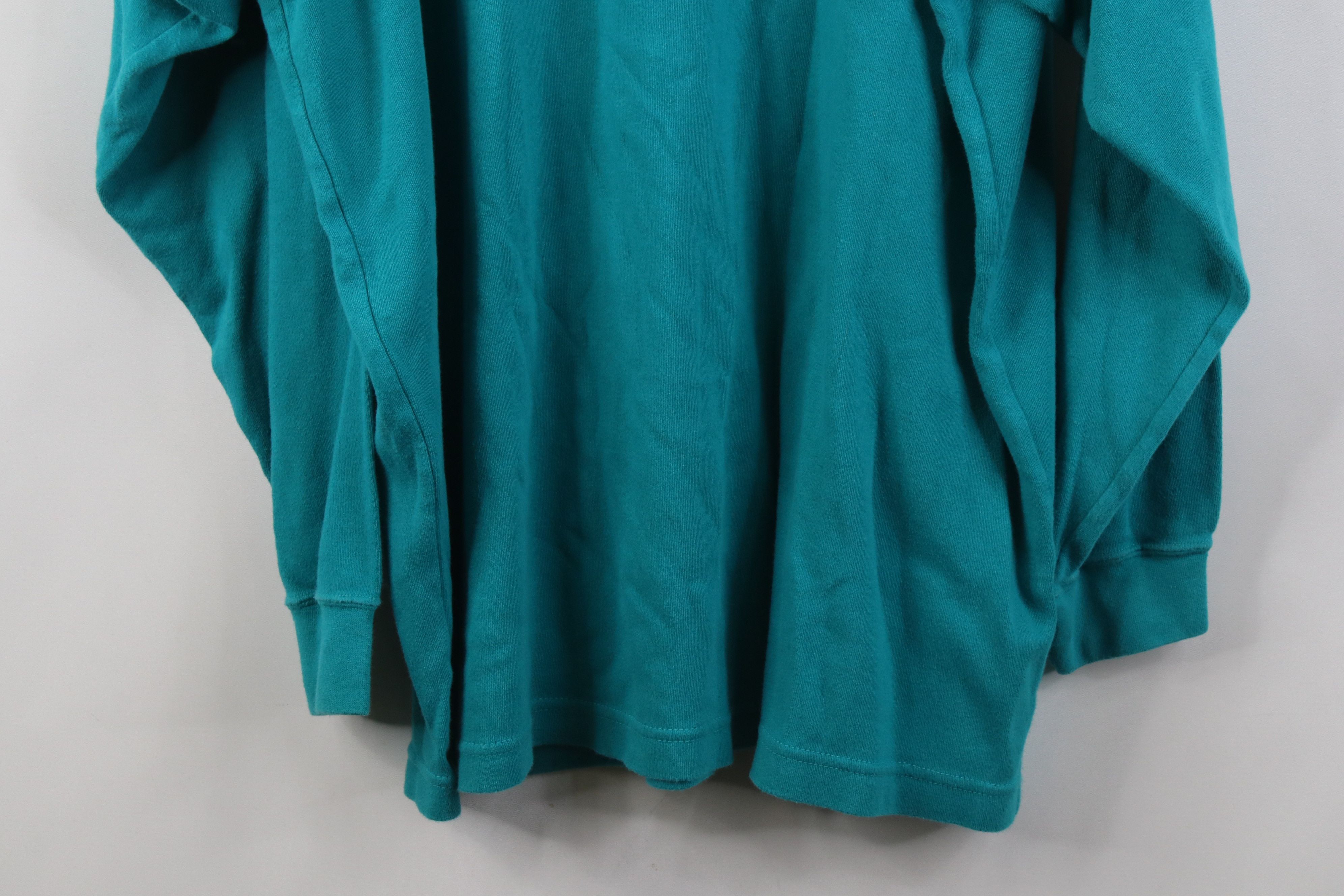Columbia Vintage 90s Columbia Long Sleeve Turtleneck T-Shirt Teal Size US XL / EU 56 / 4 - 11 Thumbnail