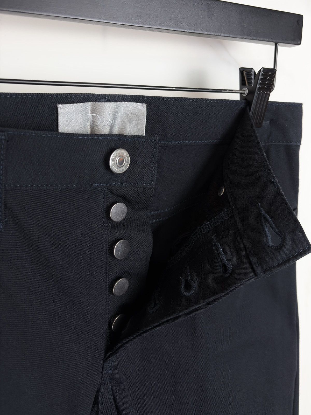 Dior SS08 Dior Homme Dark Navy Stretch Cotton Jeans Size US 26 / EU 42 - 6 Thumbnail