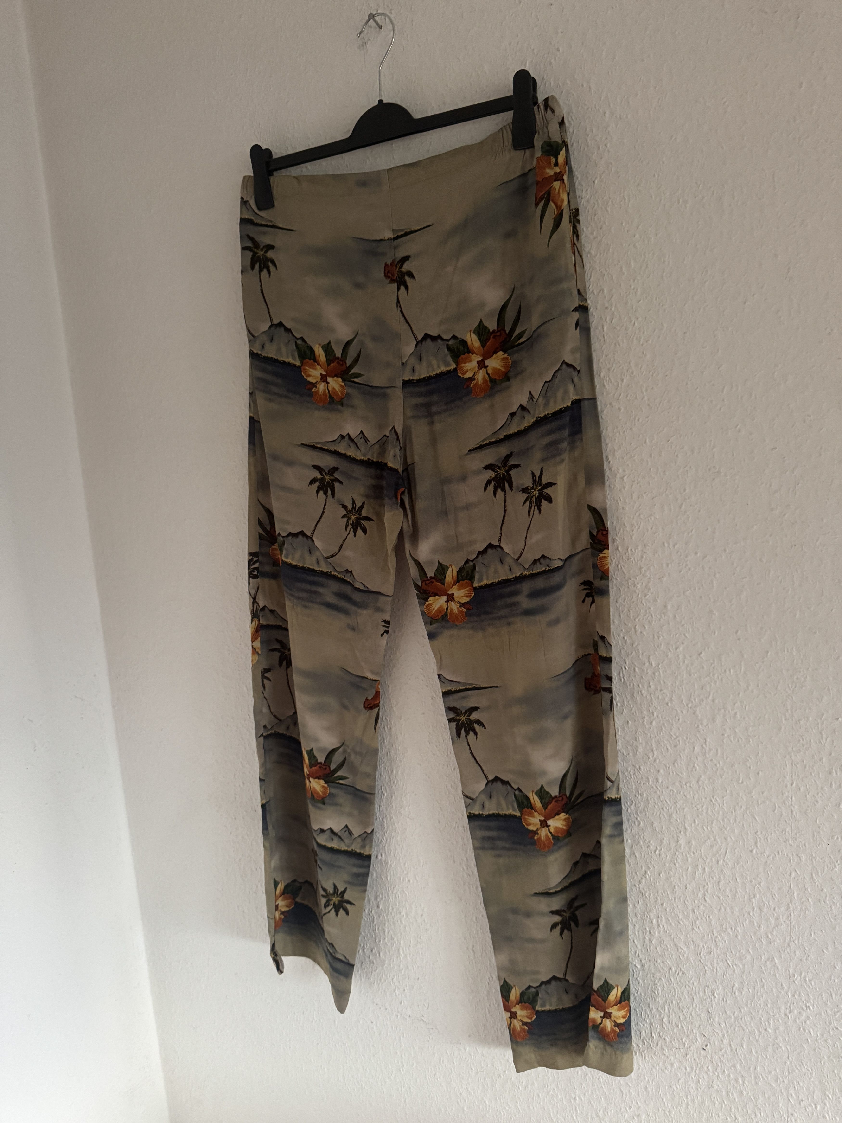 Celine Palm Tree Hawaiian Print Pants Size US 34 / EU 50 - 11 Thumbnail