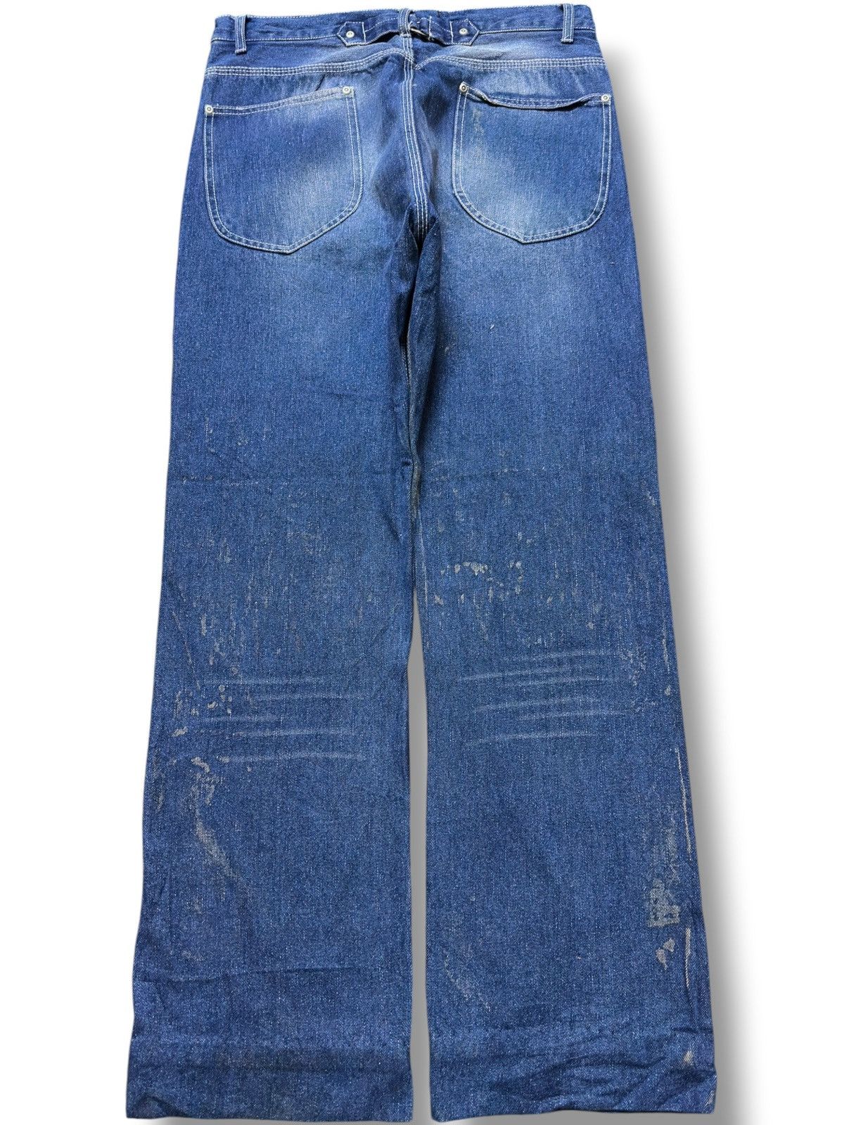 JNCO Vintage Japanese Brand Baggy Buckle Back Skater Denim Size US 32 / EU 48 - 3 Thumbnail