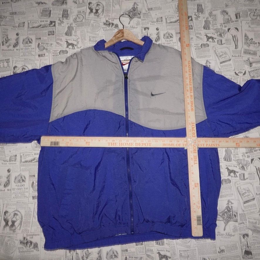 Nike XL - Vintage Y2K Nike embroider 90s purple/gray windbreaker Size US XL / EU 56 / 4 - 4 Thumbnail