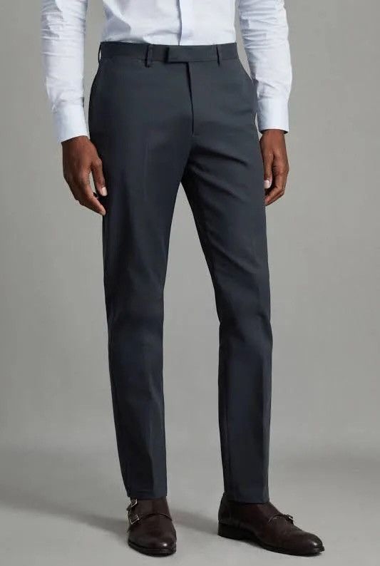 Reiss NEW Men’s Reiss Eastbury Slim Chino Pant Charcoal 34 Waist Size 34R - 1 Thumbnail