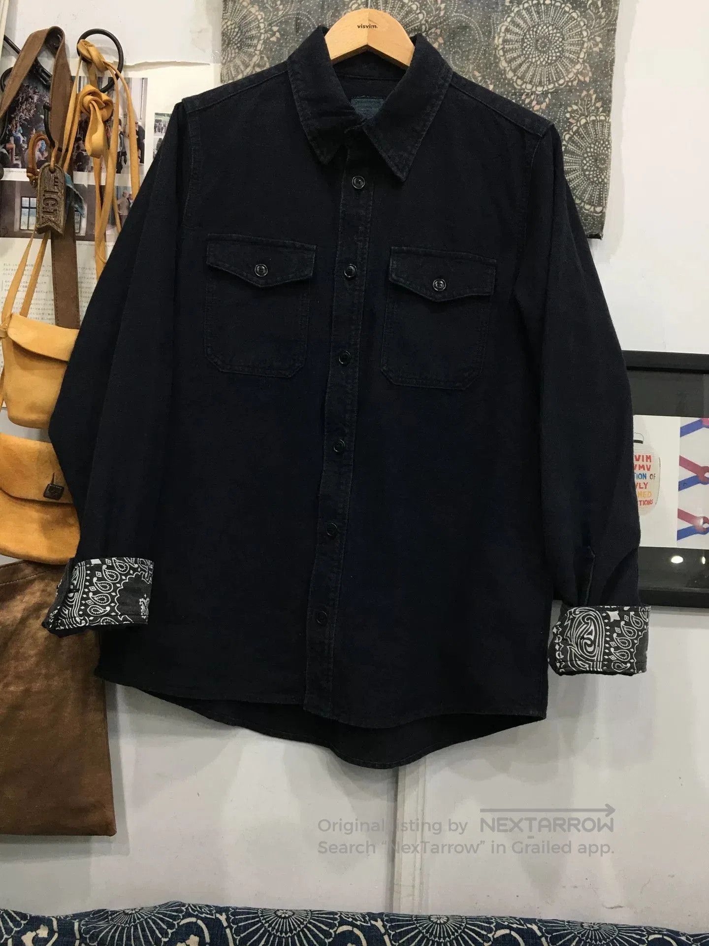 Visvim visvim black elk flannel shirt bandana. Size US S / EU 44-46 / 1 - 1 Thumbnail