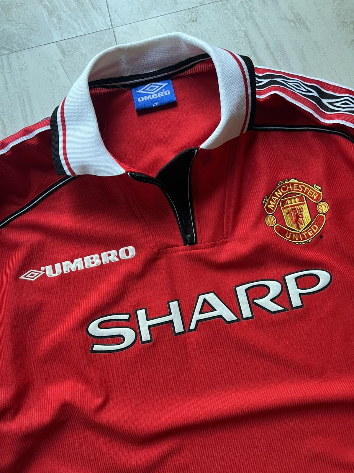 Nike Vintage 90’s Manchester United FC Soccer Futbol Jersey Kit Size US XXL / EU 58 / 5 - 2 Thumbnail
