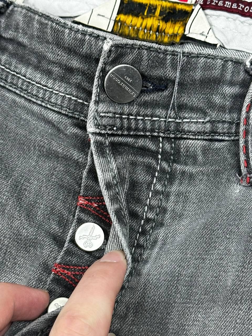 Other RRP250$ Sartoria Tramarossa 1967 Luxury Grey Italian Denim Size US 30 / EU 46 - 8 Thumbnail