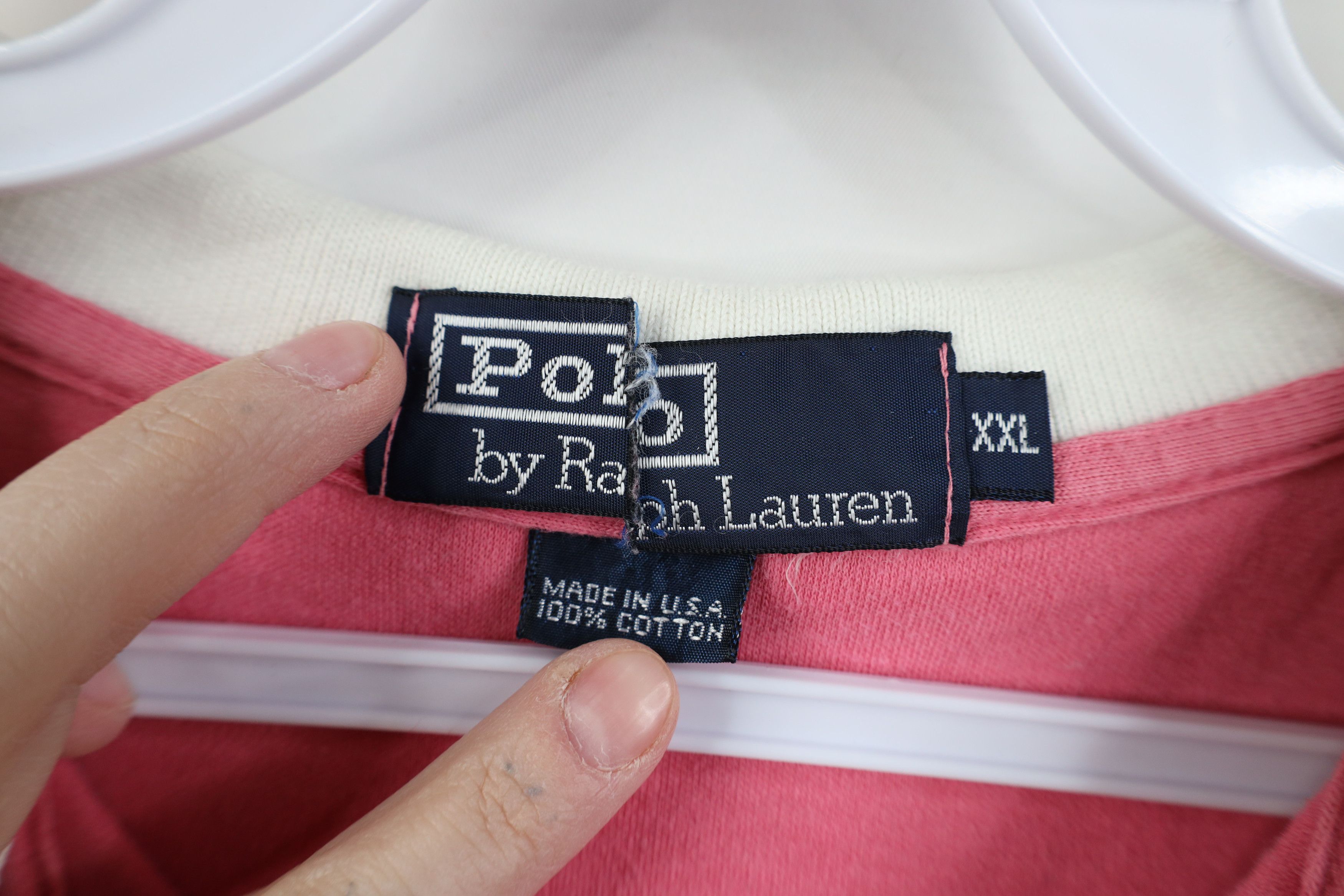 Ralph Lauren Vintage 90s Ralph Lauren Soft Cotton Knit Golf Polo USA Size US XXL / EU 58 / 5 - 6 Thumbnail