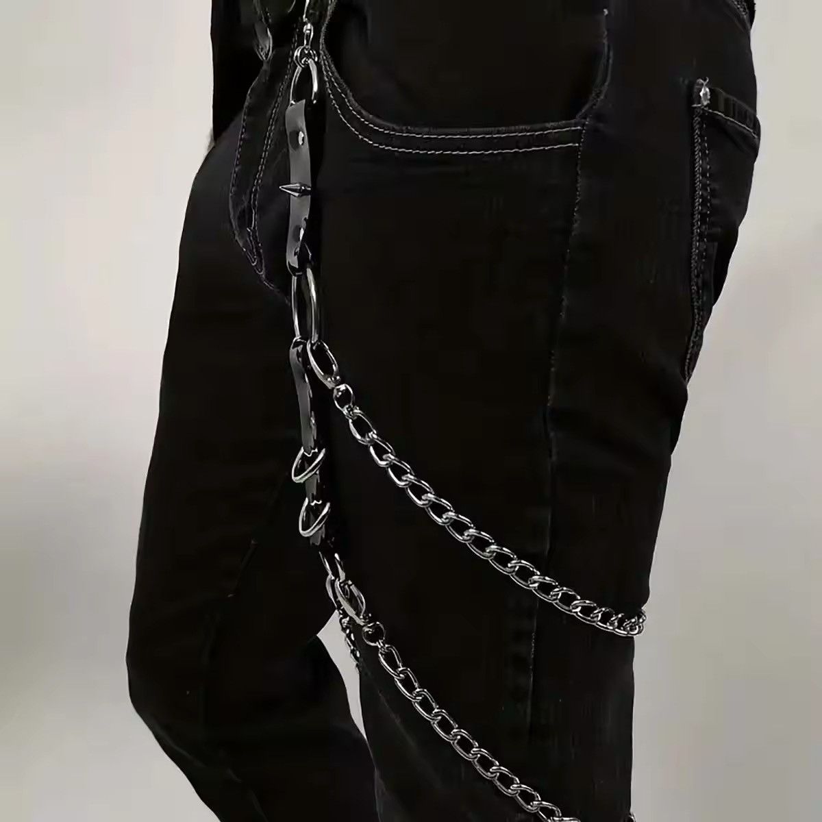 Jewelry Gothic Chain Leather Thigh Harness Accessories Size ONE SIZE - 3 Thumbnail