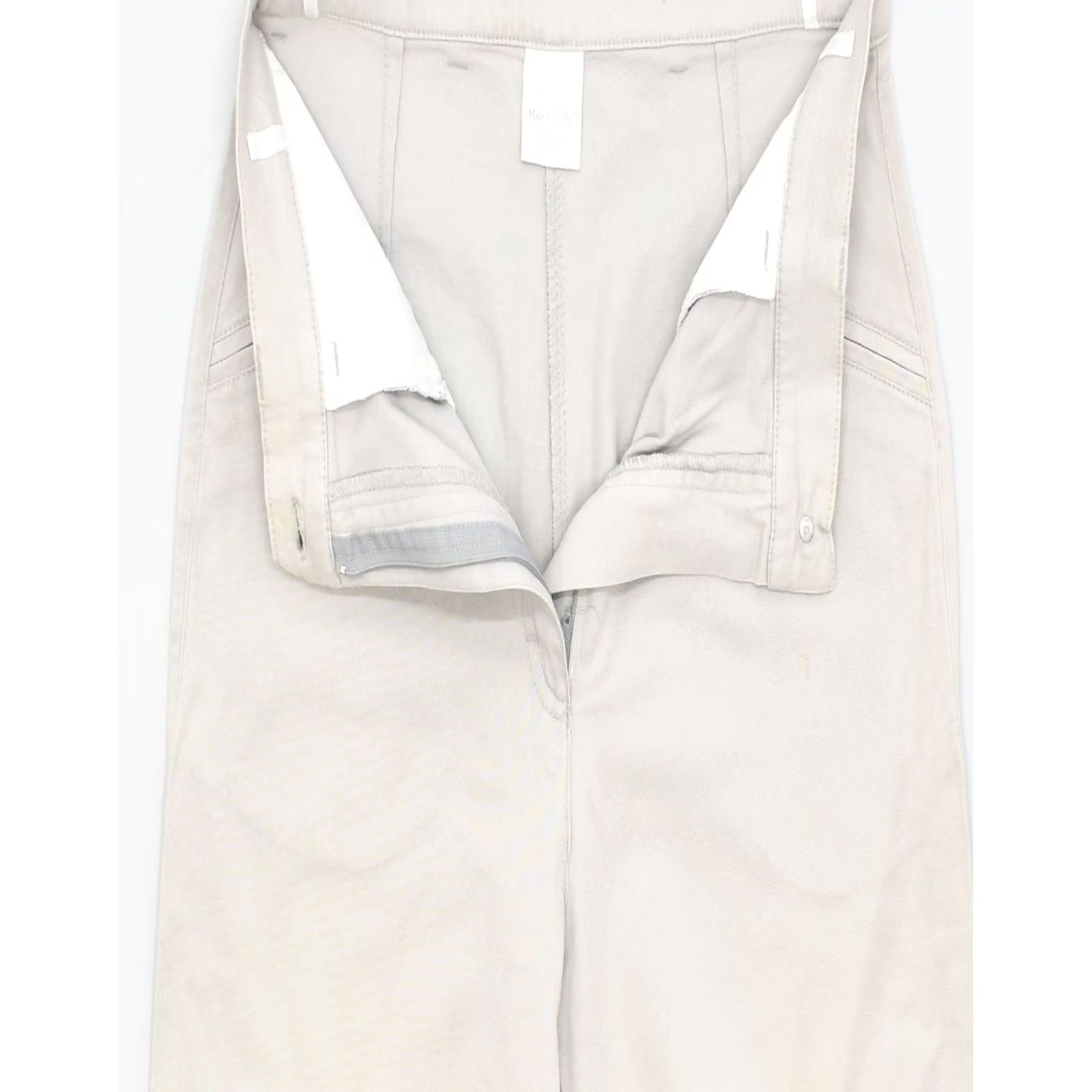 Vintage MARCEL CLAIR Womens High Waist Casual Trousers EU 40 Medium W27 L28 Beige XP20 Size 32" / US 10 / IT 46 - 3 Thumbnail
