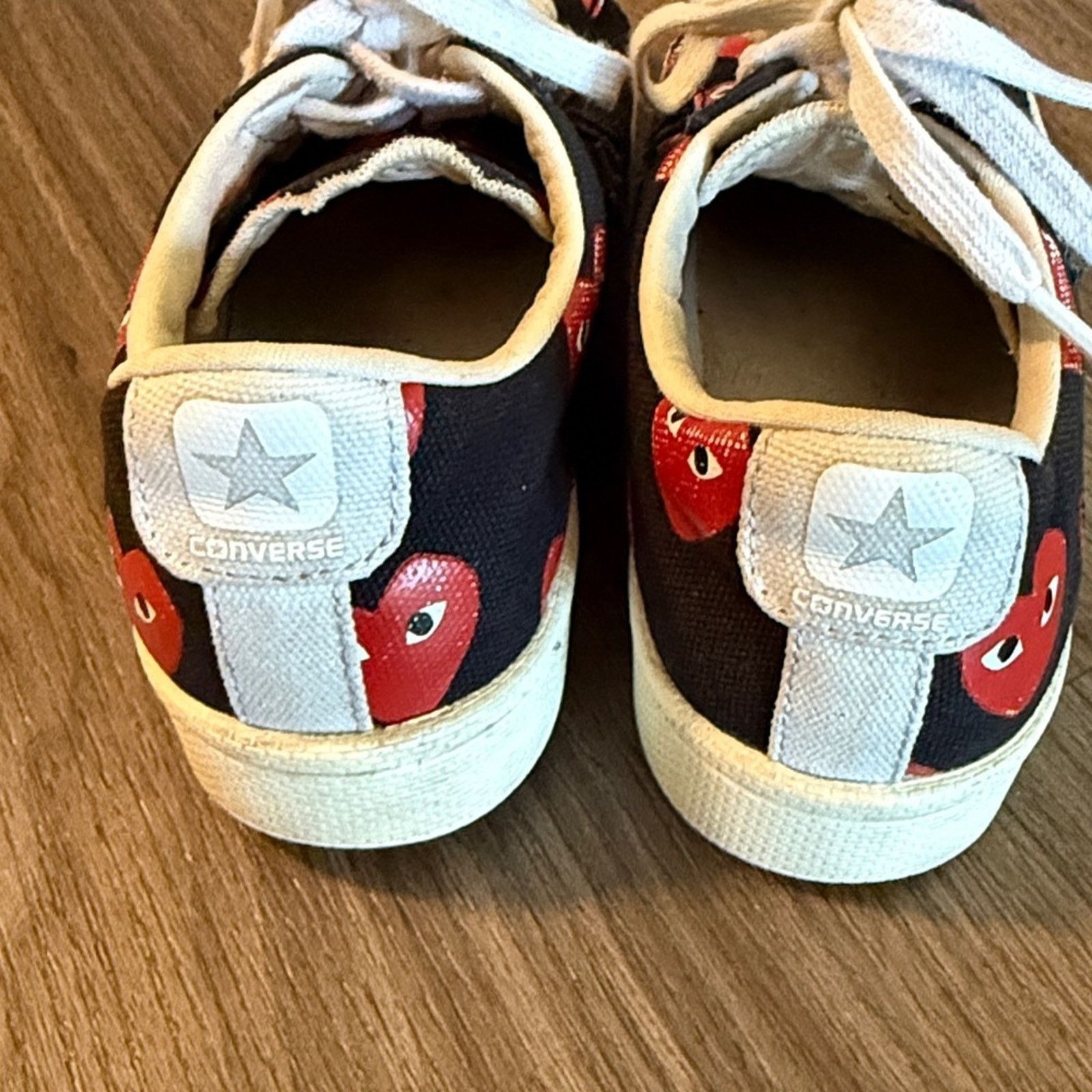 Comme des Garcons Comme des garçons play black heart print low top converse Size US 7.5 / IT 37.5 - 5 Thumbnail