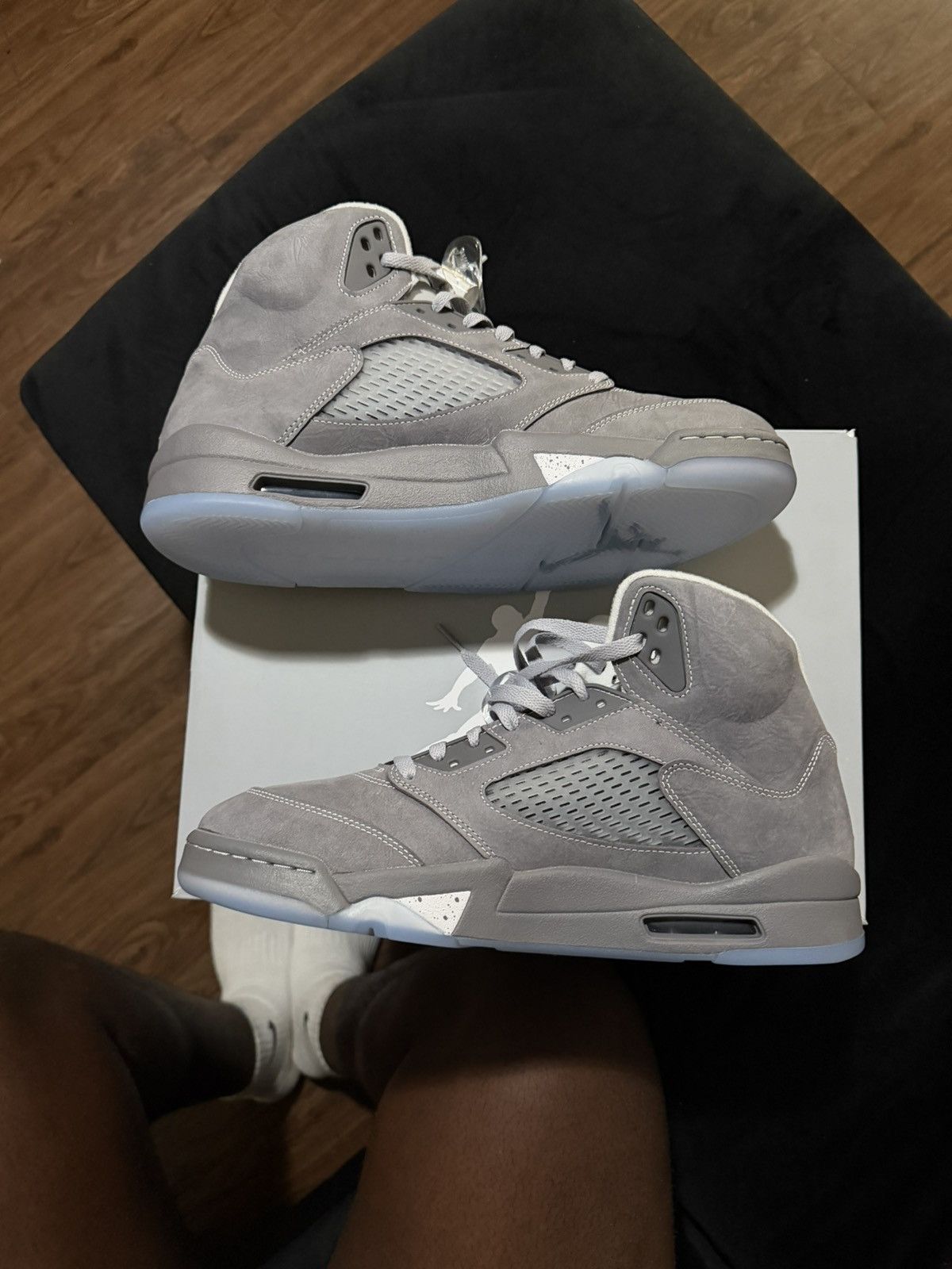 Jordan Brand Wolf gray 5s Size US 12 / EU 45 - 2 Thumbnail