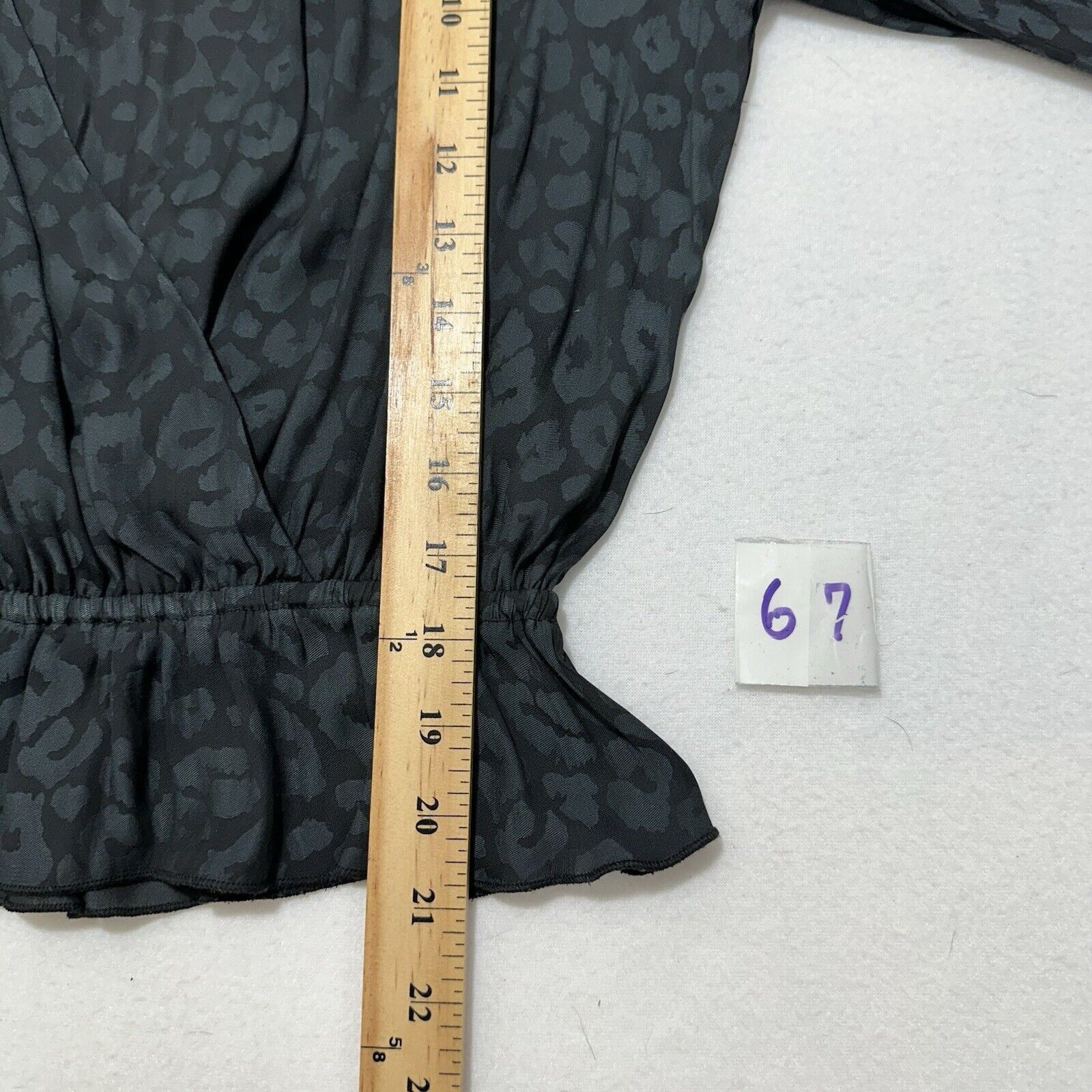 Show Me Your MuMu Show Me Your Mumu XS Black Leopard Richie Flare Sleeve Top Size XS / US 0-2 / IT 36-38 - 10 Thumbnail