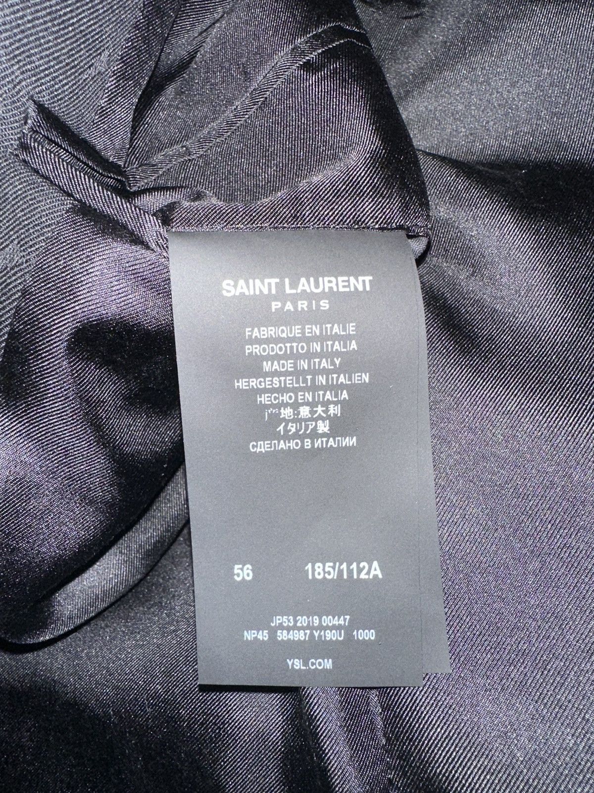 Yves Saint Laurent Jacket in Gabardine Saint Laurent Size 54R - 4 Thumbnail