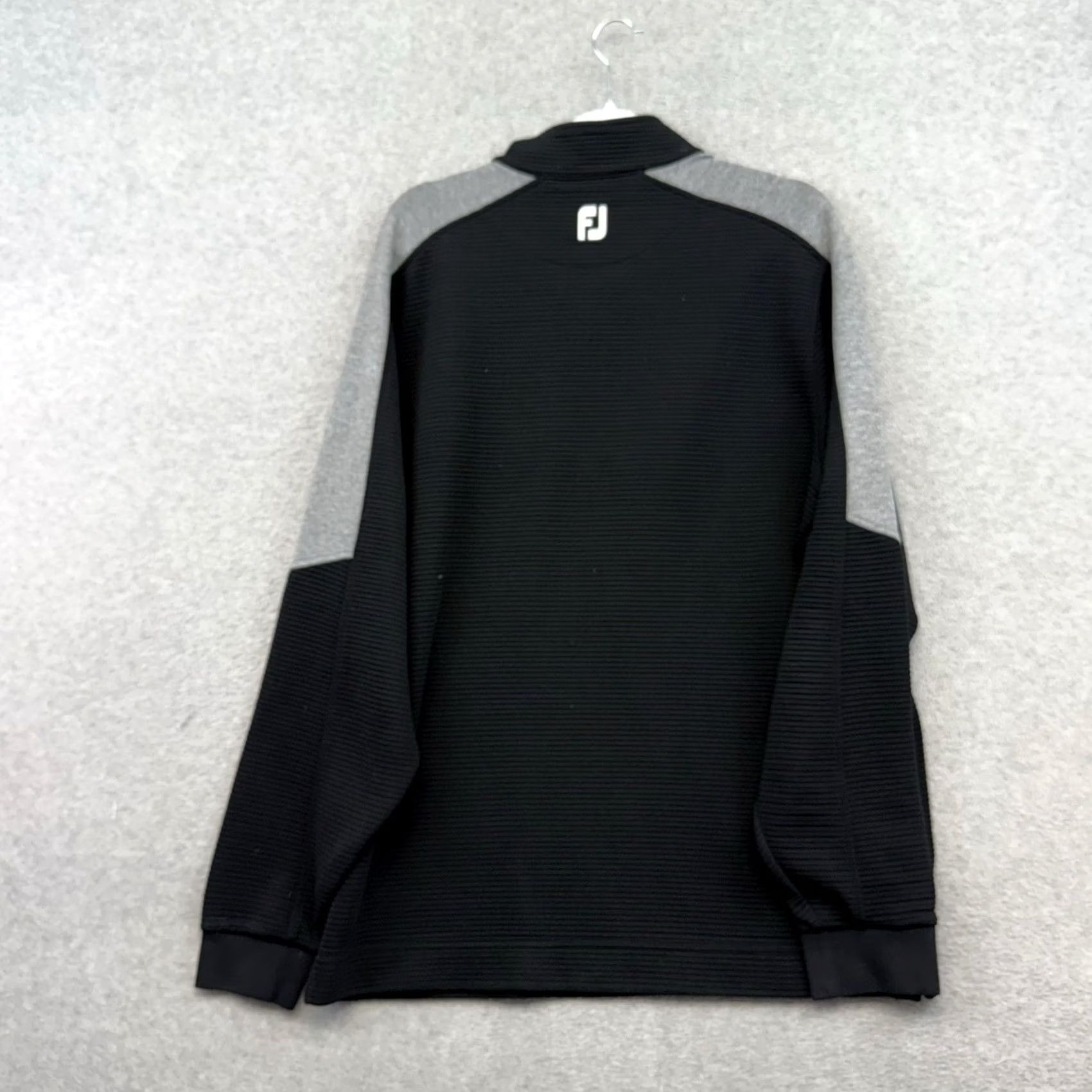 Footjoy Footjoy 1/4 Zip Men XL Black Pullover Sweatshirt Ribbed Quilted Golf Performance FJ Shirt Size US XL / EU 56 / 4 - 7 Thumbnail