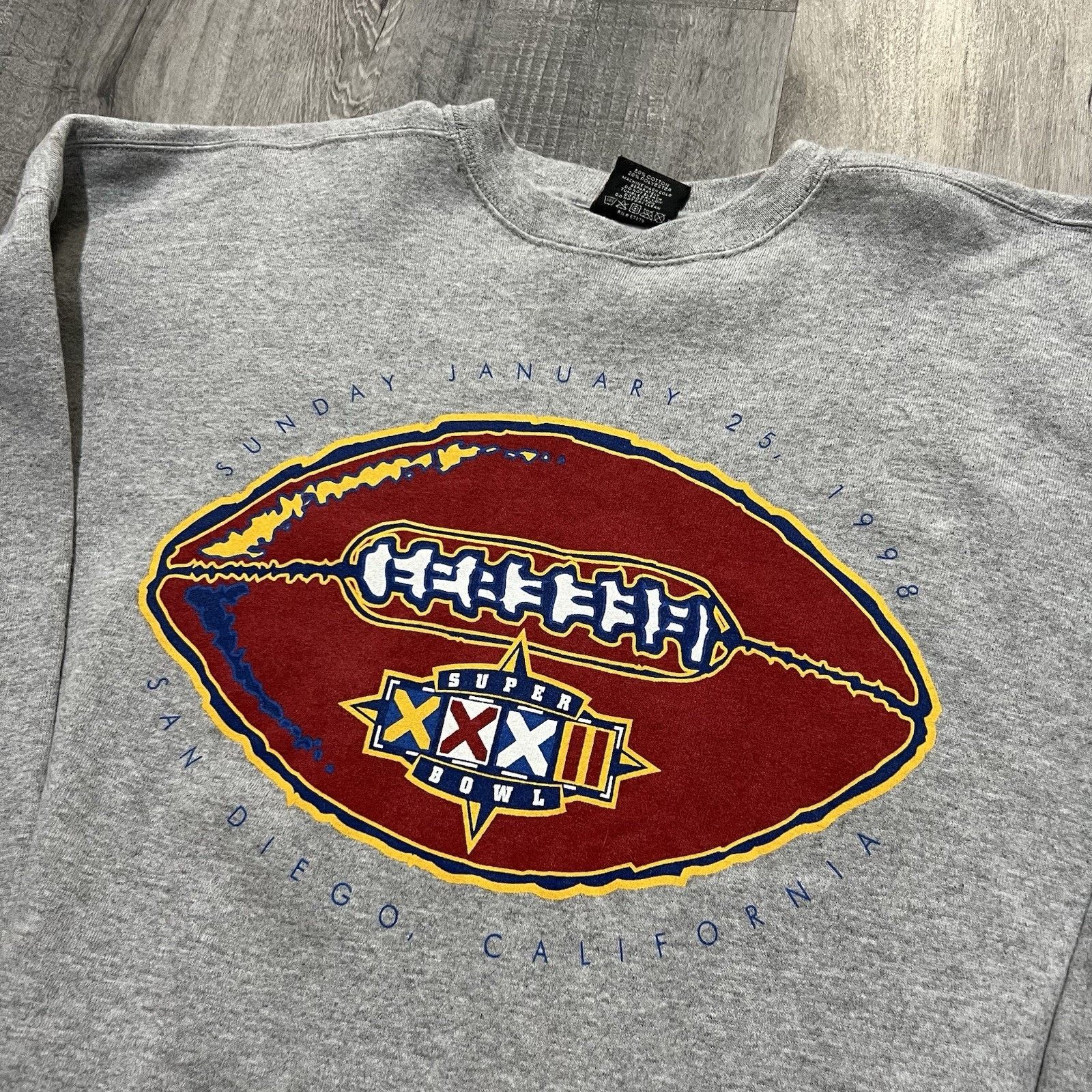 Starter VTG Starter Super Bowl XXXII Sweatshirt Broncos Vs Packers Size US XXL / EU 58 / 5 - 2 Thumbnail