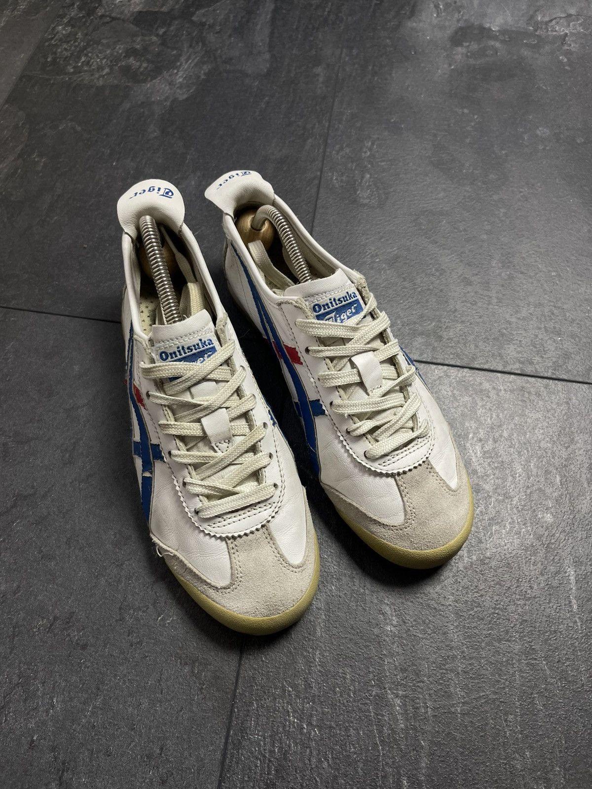 Asics × Onitsuka Tiger × Vintage VINTAGE ASICS TIGER ONITSUKA LEATHER CLASSIC SNEAKERS 90s Size US 5 / EU 37 - 4 Thumbnail