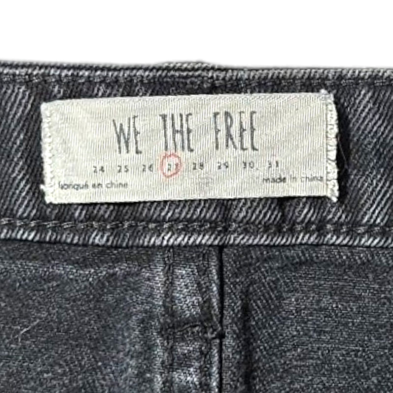 Free People EUC Free People Mini Zip It Up Skirt Sz. 4 Washed Black Size 27" / US 4 / IT 40 - 7 Thumbnail