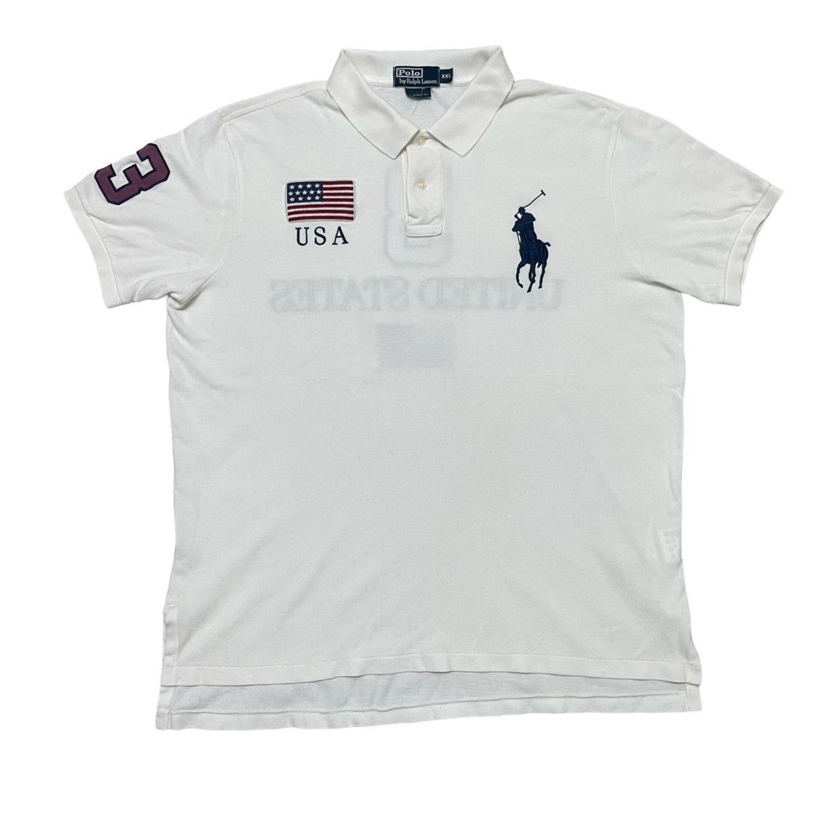 Polo Ralph Lauren VINTAGE POLO BY RALPH LAUREN USA FLAG RARE Size US XL / EU 56 / 4 - 2 Thumbnail