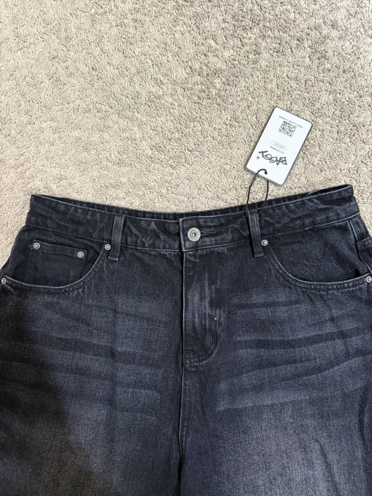 Other Baggy Clothing Black Fade Denim Size US 32 / EU 48 - 3 Thumbnail