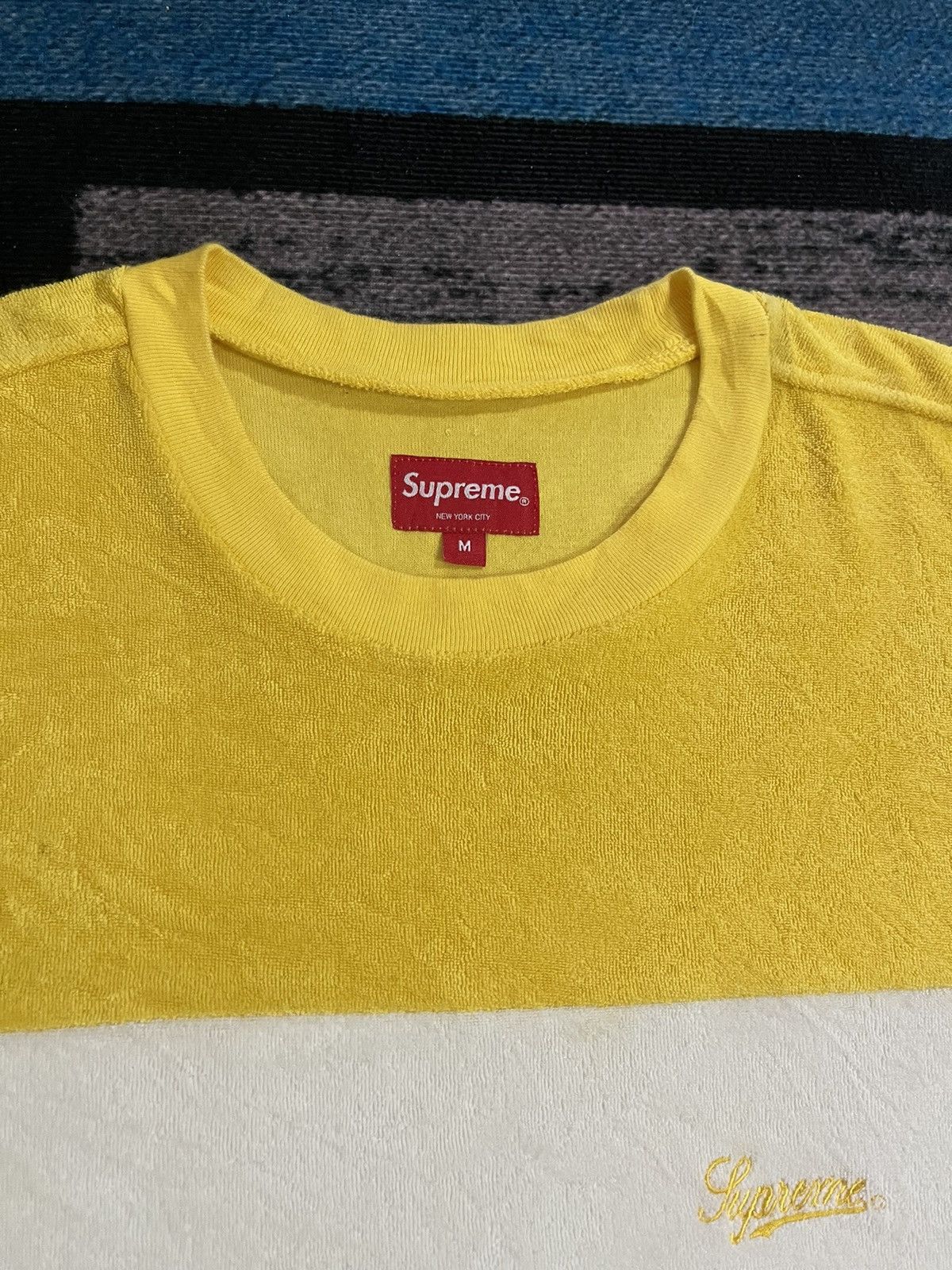 Supreme Supreme Chest Stripe Terry Top -Yellow Size US M / EU 48-50 / 2 - 6 Thumbnail