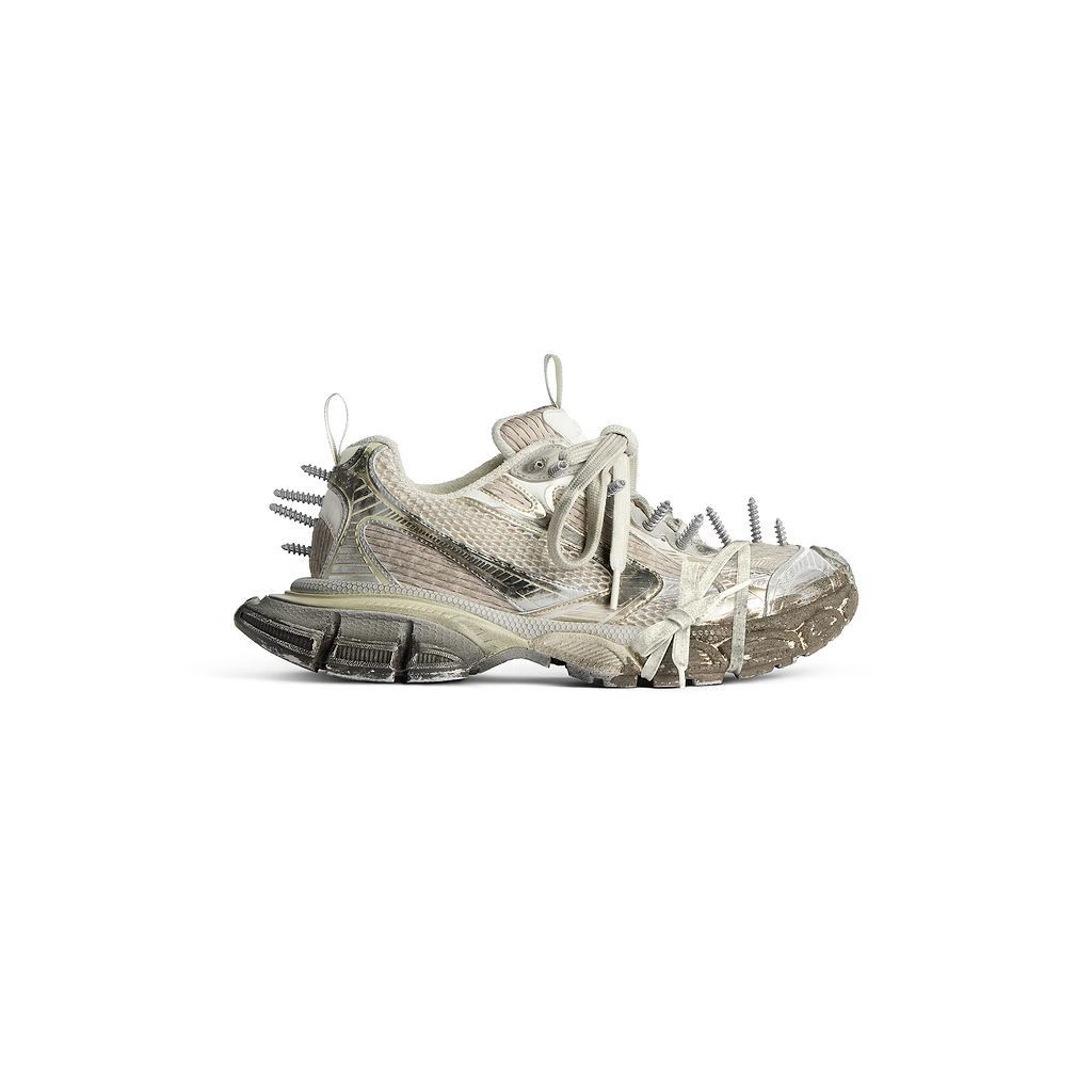 Balenciaga o1bcso1str0126 3XL Spikes Sneakers in White/Beige Size US 12 / EU 45 - 1 Thumbnail