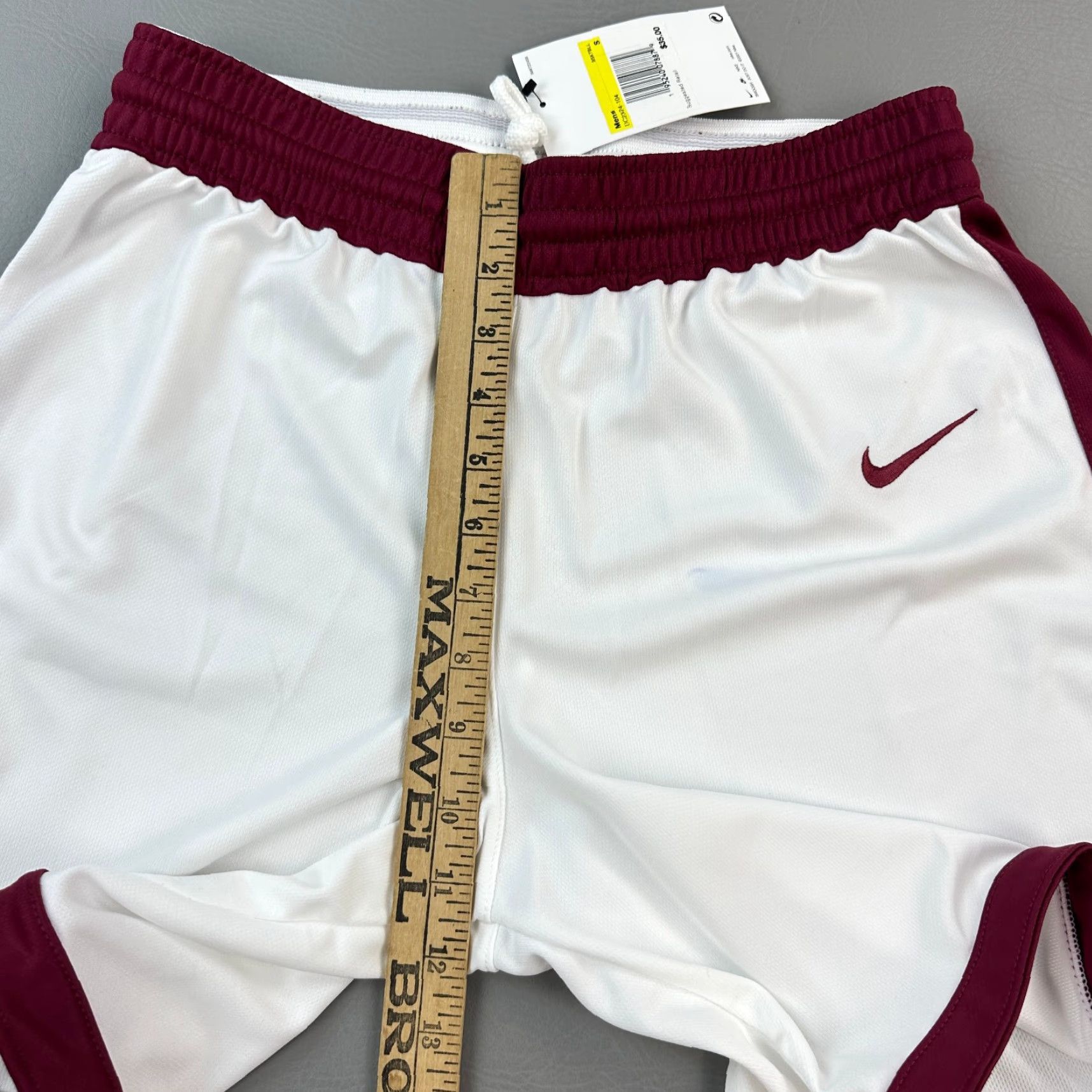 Nike Nike Crossover Shorts Mens Small White Dri-FIT Basketball Training Drawstring Size US 29 - 5 Thumbnail