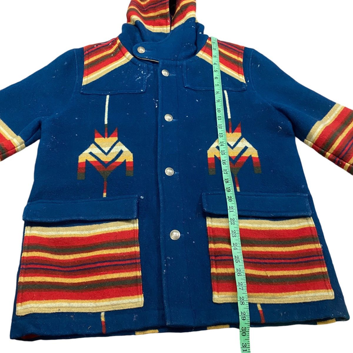 Vintage Vintage 90s Acoustic Native American Wool Hoodie Size US M / EU 48-50 / 2 - 20 Thumbnail