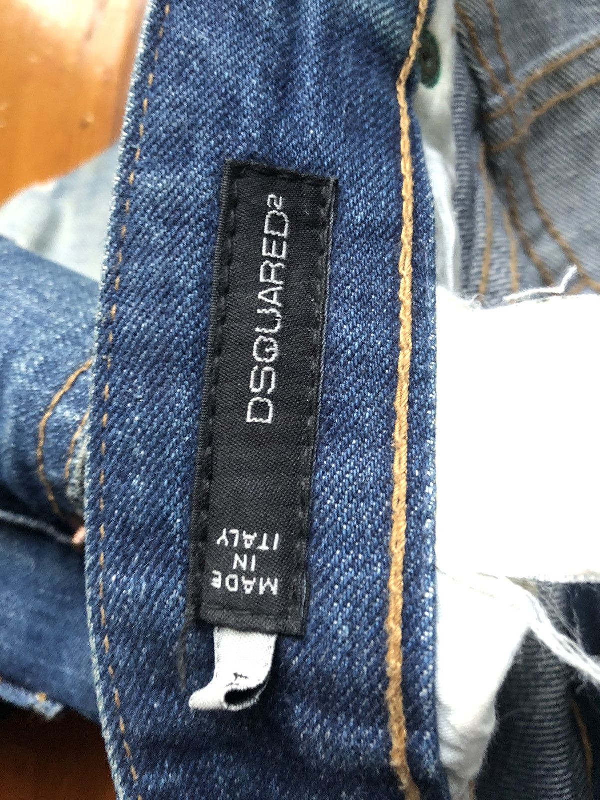 Dsquared2 DSQUARED2 Crazy Distressed Anchor Biker Jeans Size US 31 - 19 Thumbnail