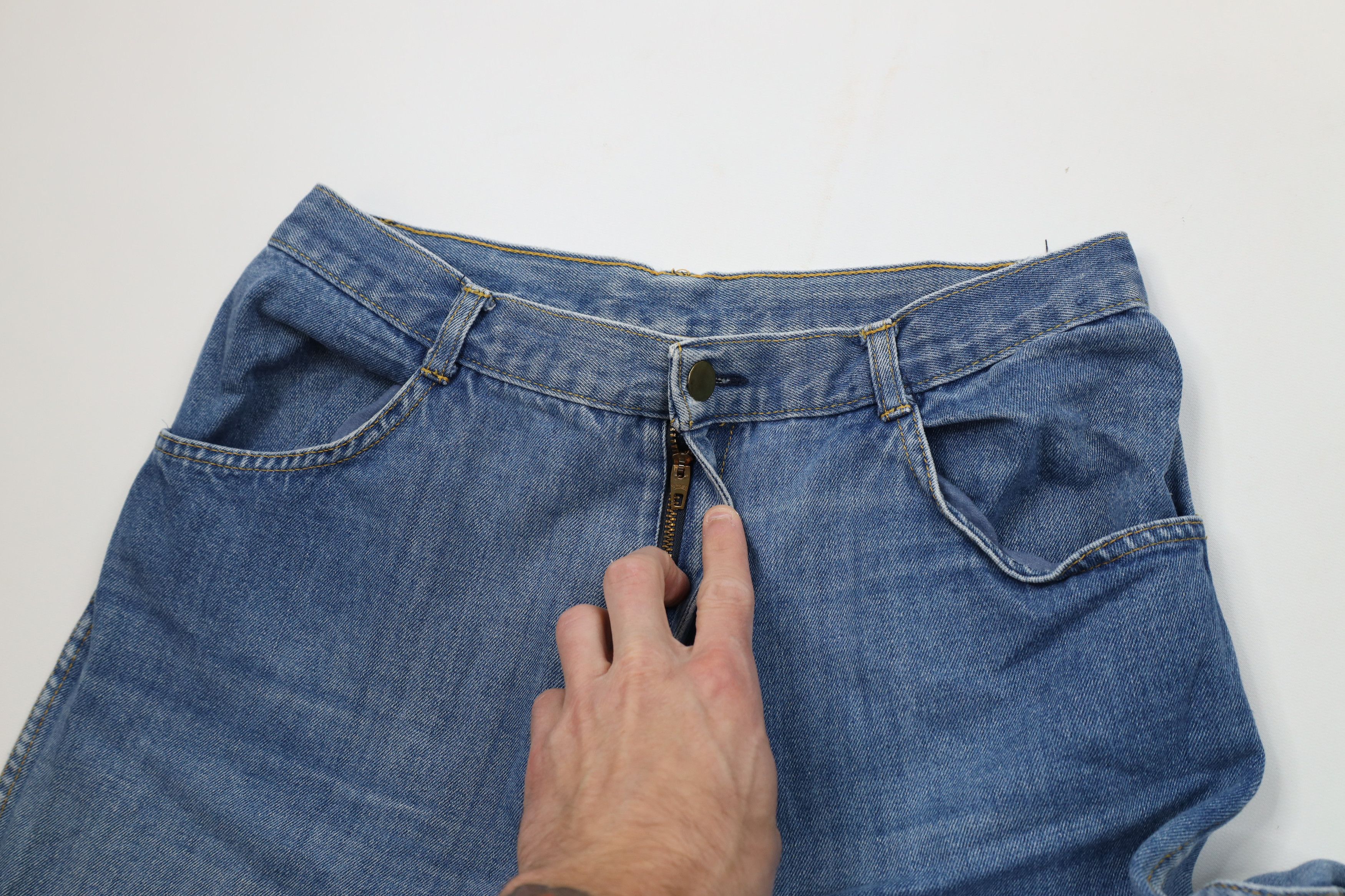 Vintage Vintage 80s 90s Streetwear Relaxed Fit Tapered Leg Jeans Size 38" / US 16 / IT 52 - 7 Thumbnail