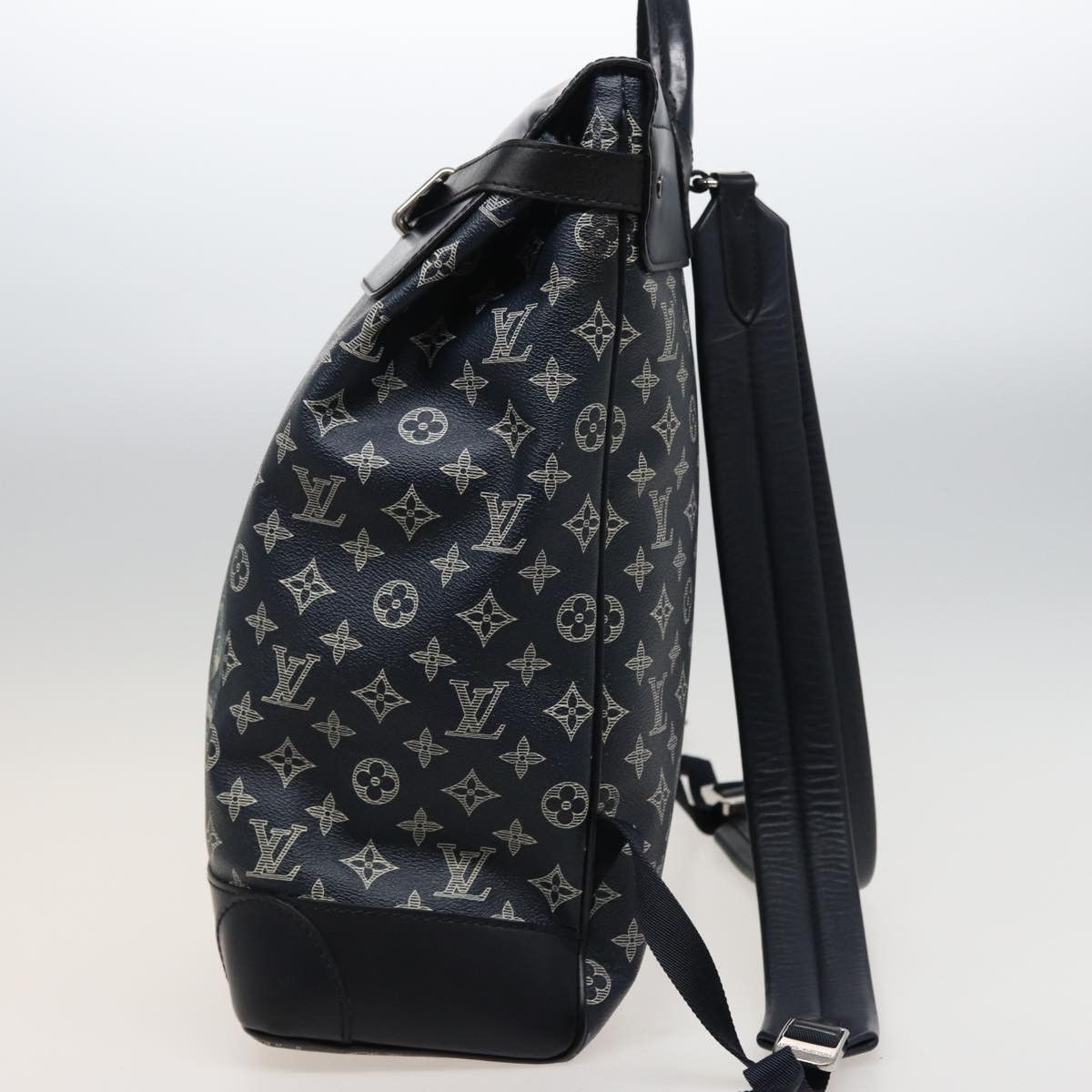 Louis Vuitton LOUIS VUITTON Monogram Savanna Steamer Backpack Black M54126 Size ONE SIZE - 4 Thumbnail