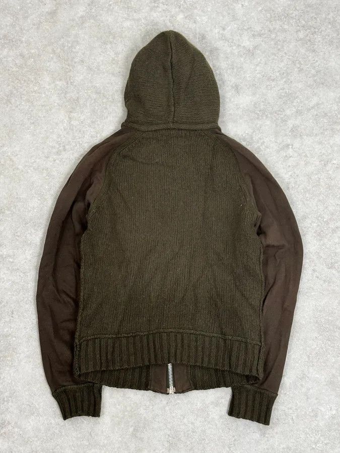 Dolce & Gabbana AW2003 Dolce & Gabbana Olive Green Wool Hooded Zip-up Sweater Size US S / EU 44-46 / 1 - 4 Thumbnail