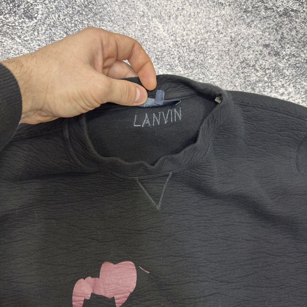 Lanvin Lanvin Mens Black Sweatshirt M size Size US M / EU 48-50 / 2 - 6 Thumbnail