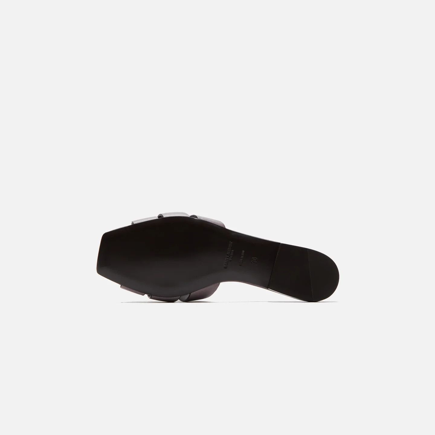Saint Laurent Paris oc11z1125 Tribute Mules in Smooth Leather in Purple Size US 5 / IT 35 - 6 Thumbnail