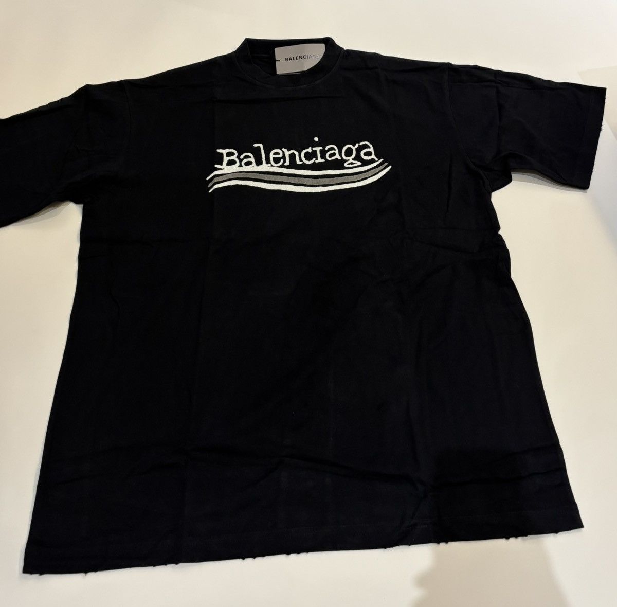 Balenciaga Balenciaga Hand Drawn Large Fit Tee Size US L / EU 52-54 / 3 - 1 Thumbnail