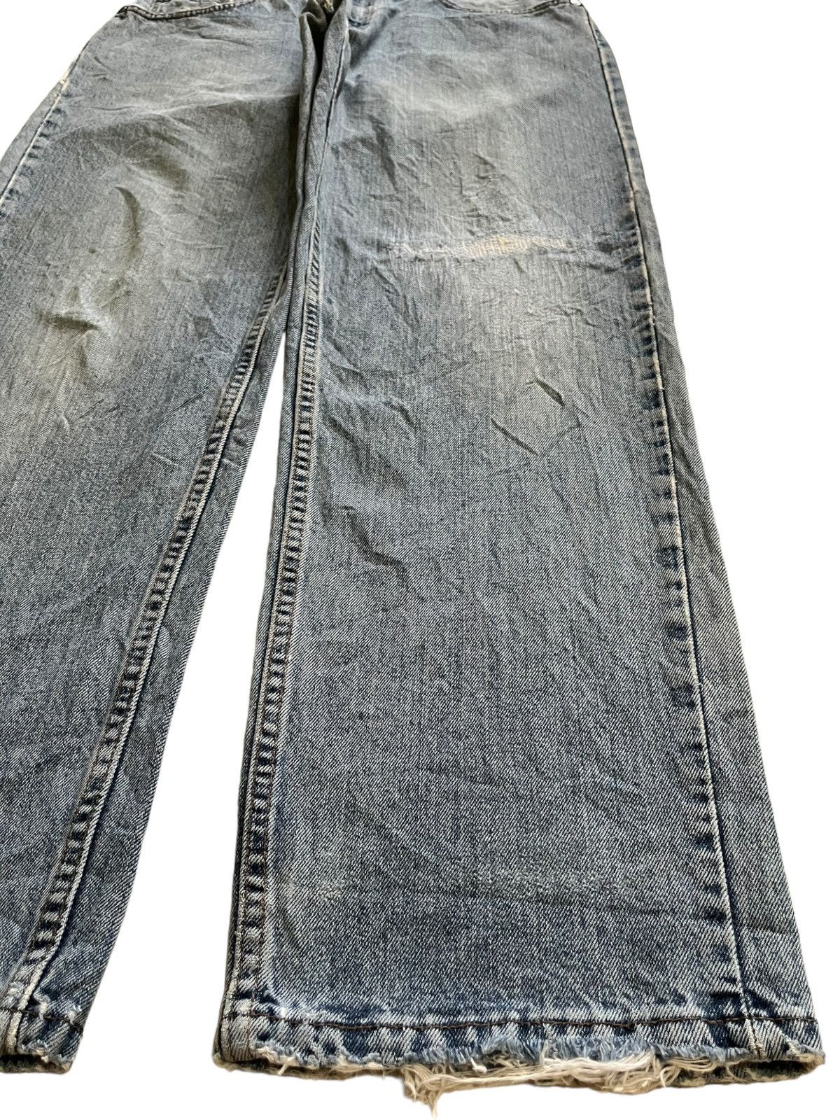 Levi's Vintage 80s Levis Silver Tab Blue Wash Distress Baggy Jeans Size US 31 - 7 Thumbnail