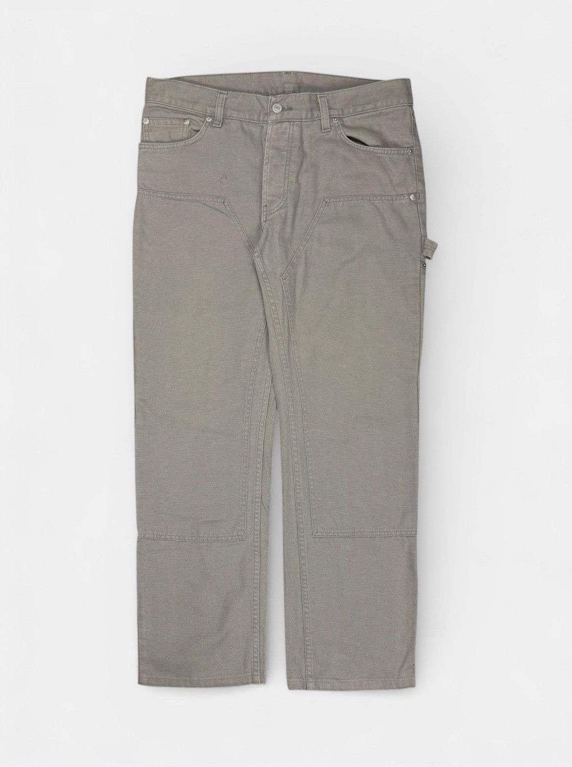 Helmut Lang Helmut Lang - AW99 Khaki Double Knee Carpenter Pants Size US 34 / EU 50 - 1 Thumbnail