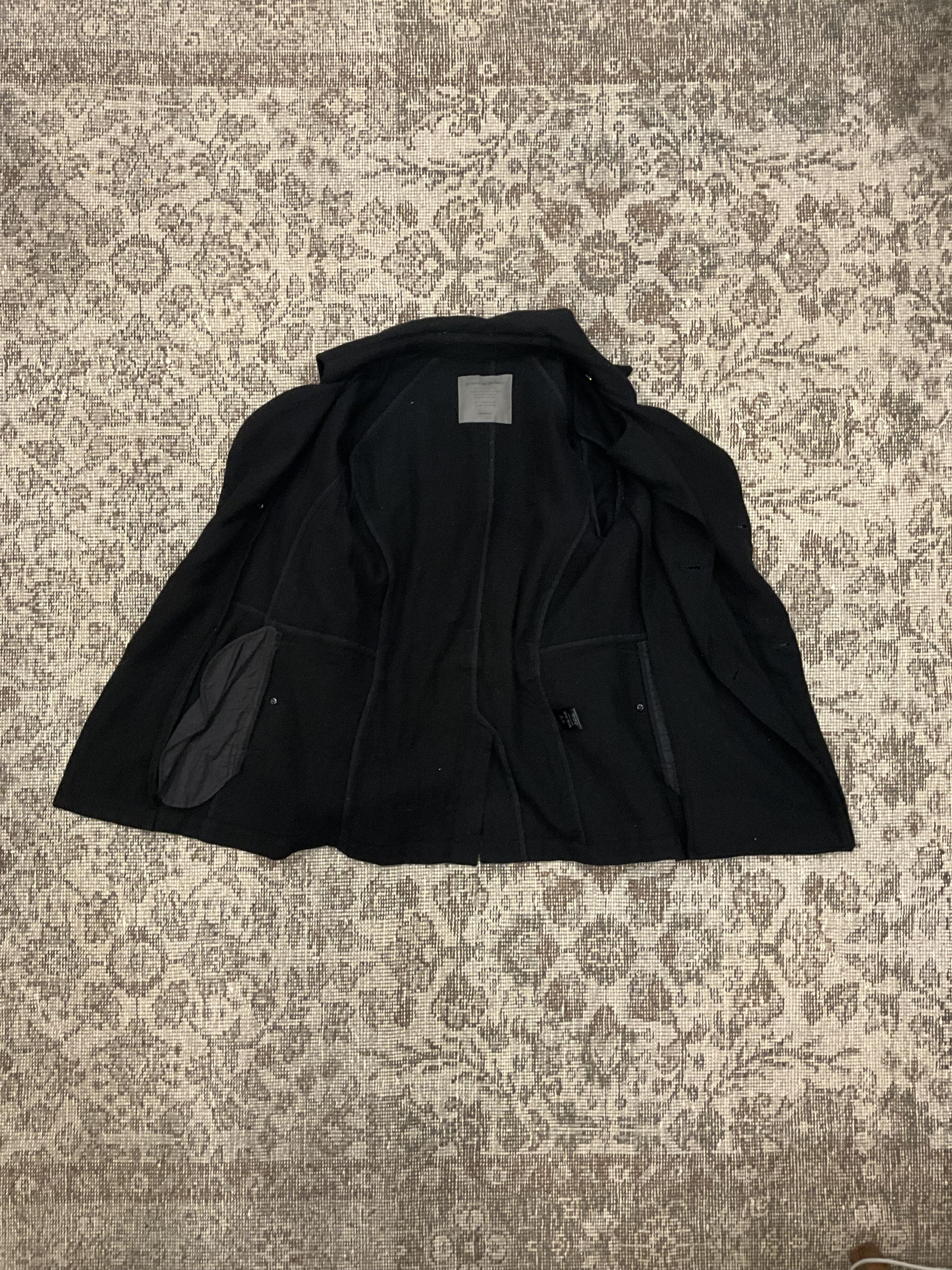 Other The Moon Age Devilment Double Breasted Peacoat Black Wool Size US M / EU 48-50 / 2 - 4 Thumbnail