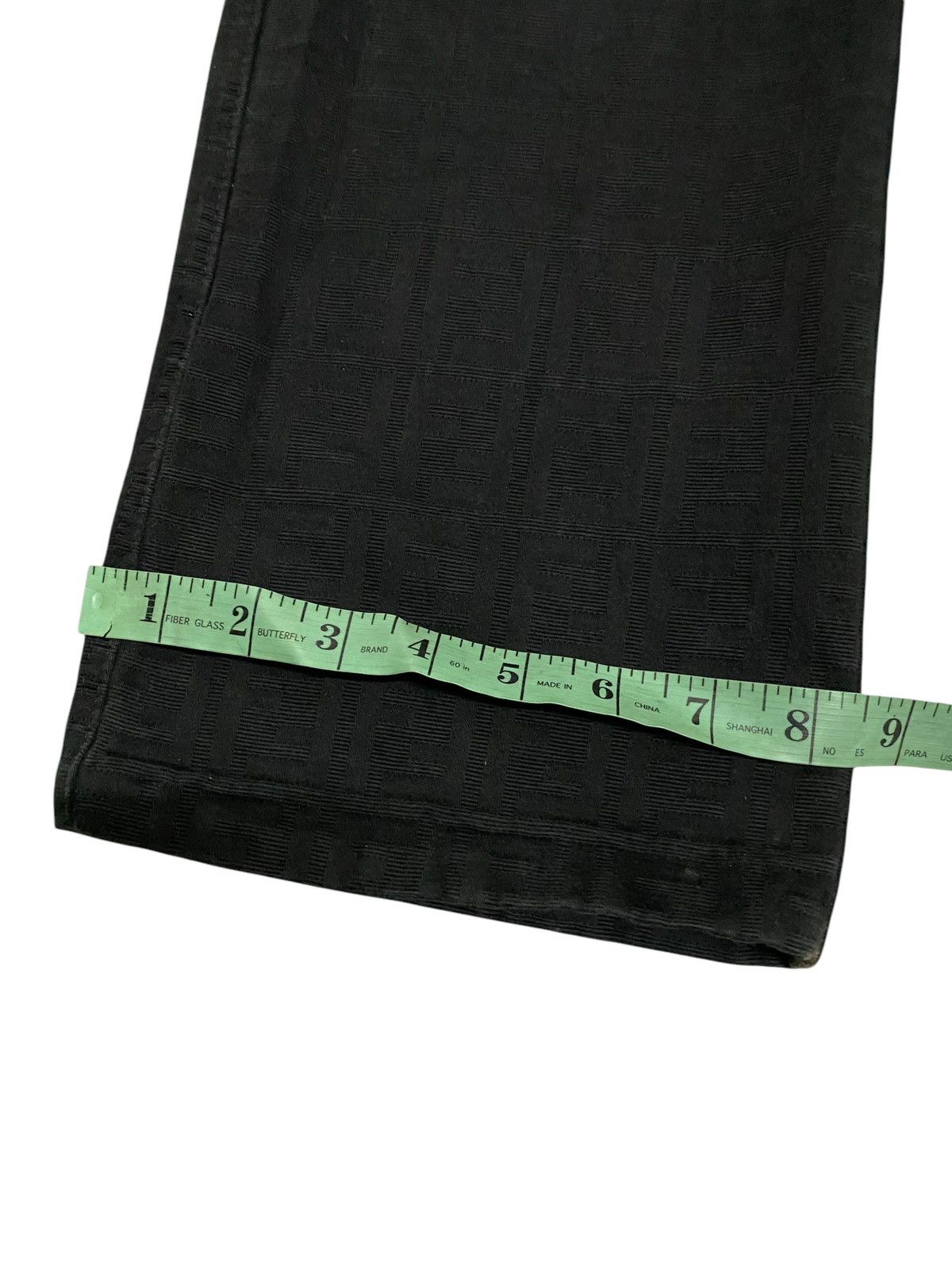 Fendi Fendi Monogram Fullprint Black Denim jeans Size 26" / US 2 / IT 38 - 11 Thumbnail