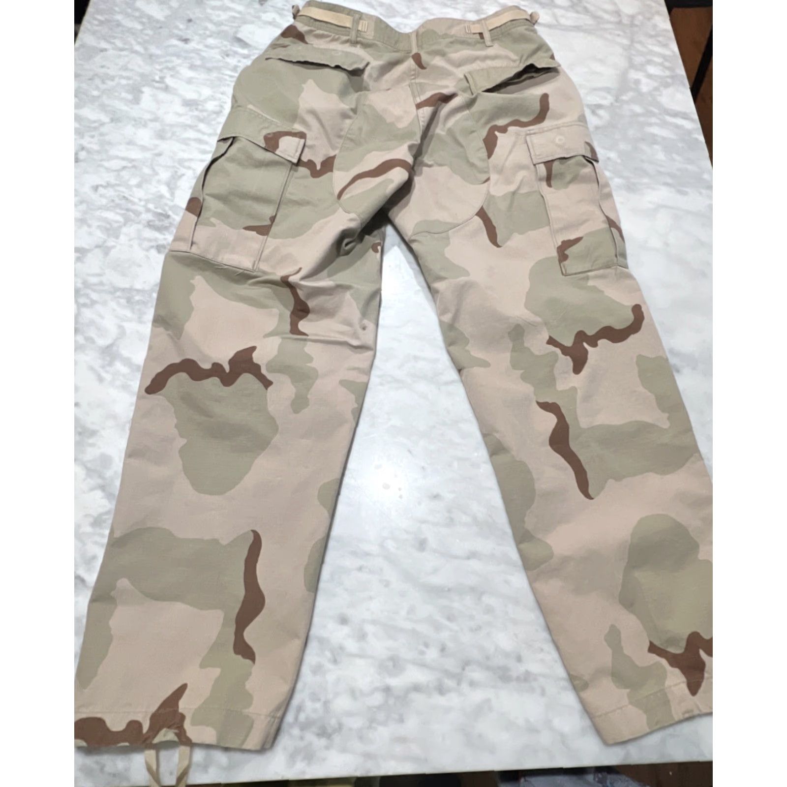 Doublet VINTAGE Military Jeans Tapered 5-Pocket Regular Men Medium US Desert Camo Double Knee Cotton Denim Size US 31 - 4 Thumbnail