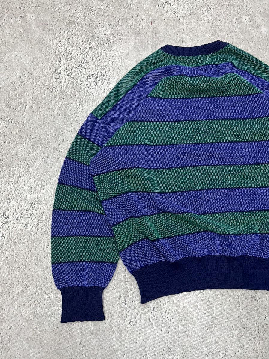 Lacoste × Vintage Lacoste vintage sweater striped size burgundy y2k Size US L / EU 52-54 / 3 - 12 Thumbnail