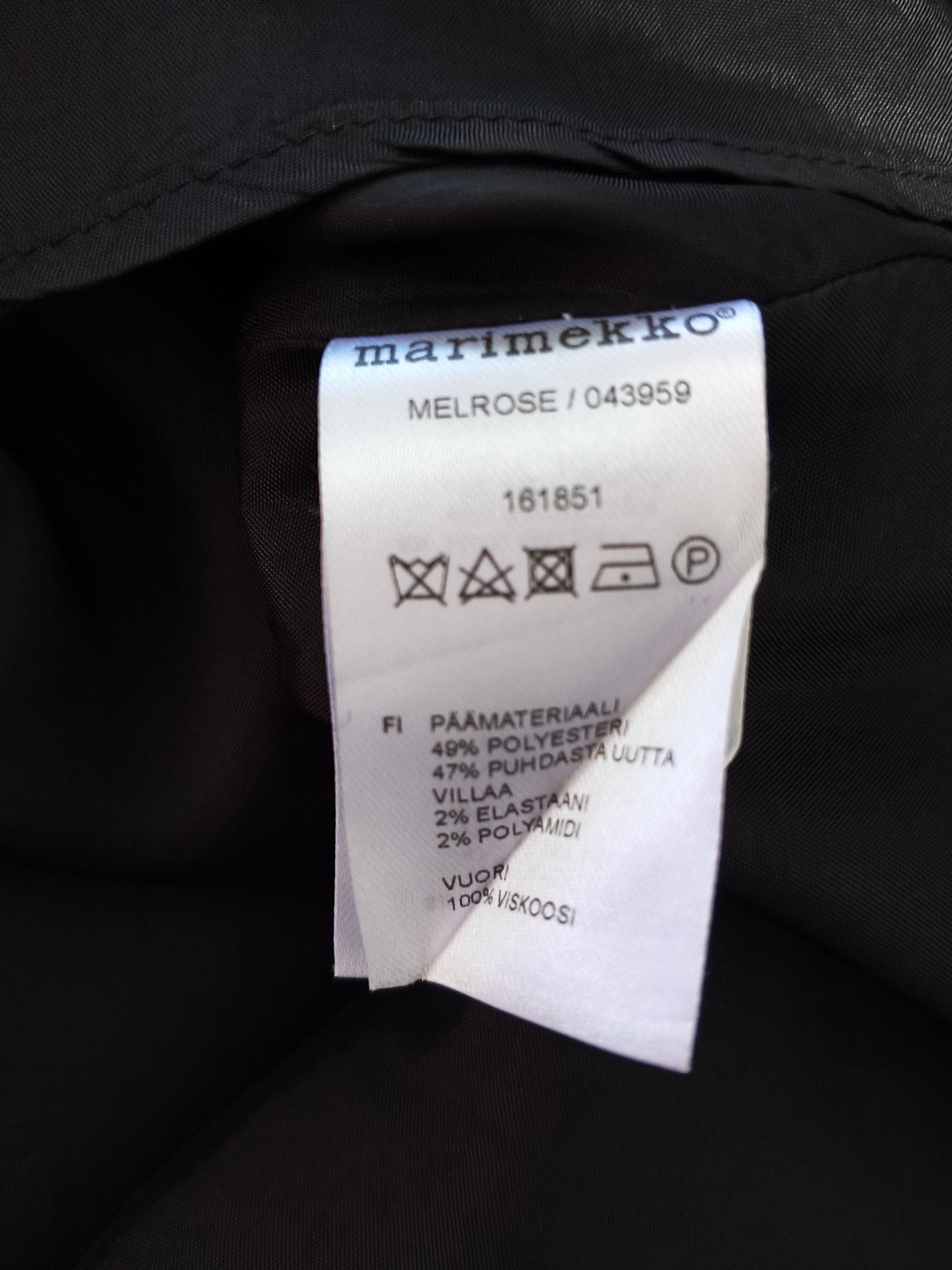 Marimekko Marimekko Black Melrose Midi skirt Size 38" / US 16 / IT 52 - 9 Thumbnail