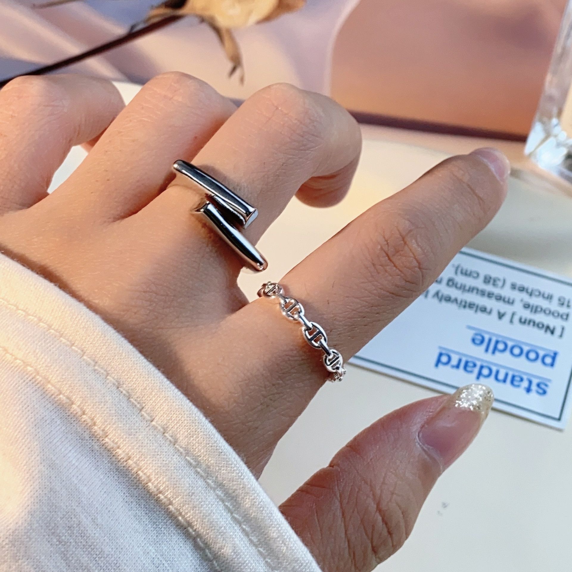 Jewelry Future Jewelry Rings Open Size Chrome Ring (Size 7-13) Size ONE SIZE - 2 Thumbnail