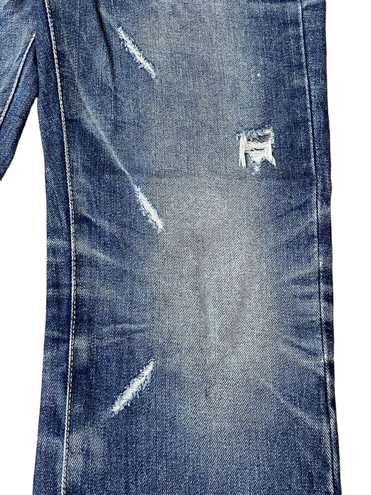 Japanese Brand SICK🔥JAPANESE BRAND OLD ARMY DISTRESSED STYLE DENIM/JEANS Size US 32 / EU 48 - 4 Thumbnail